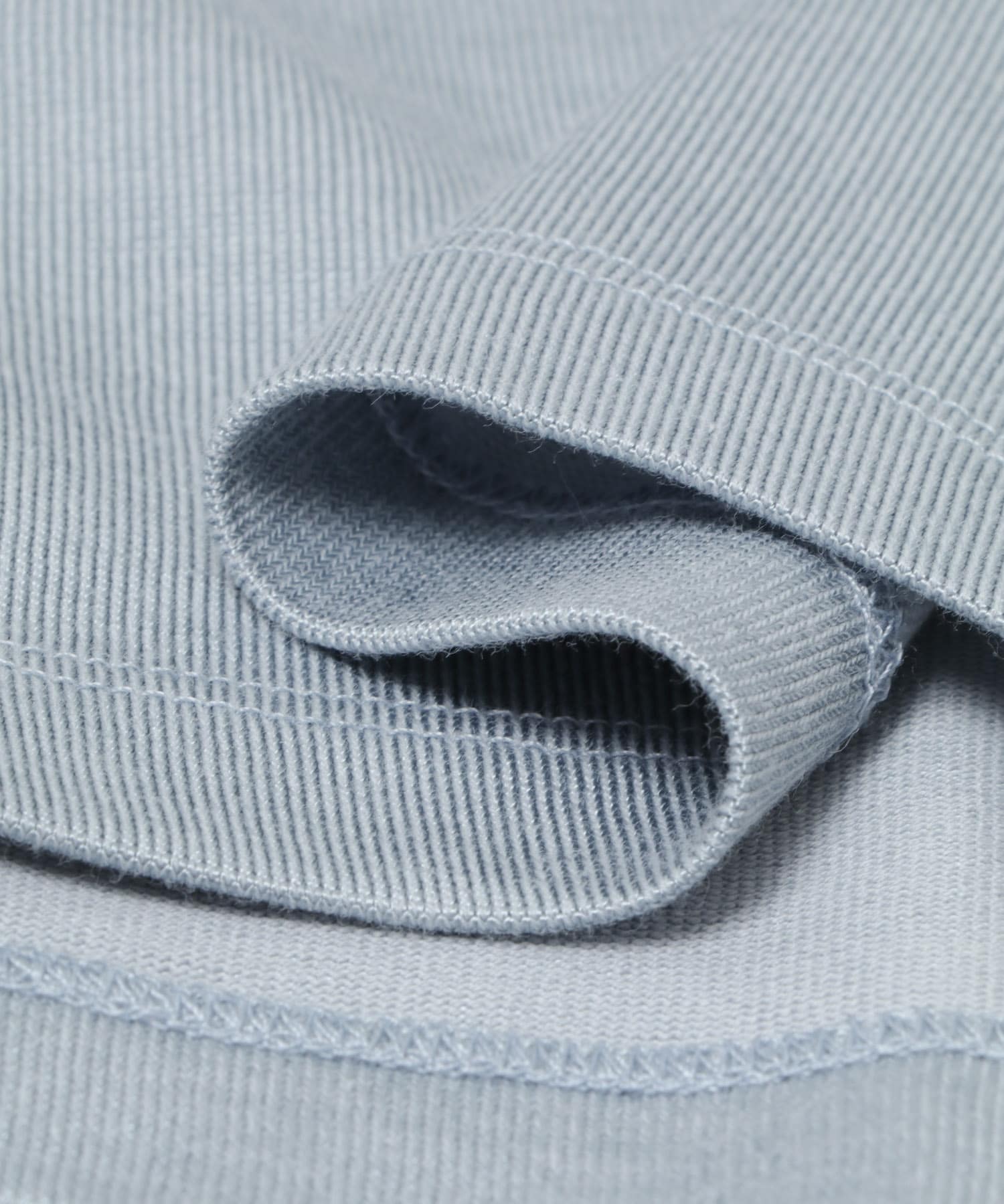 コットンレーヨンクルーネック ショートスリーブ Tシャツ PALEBLUE M