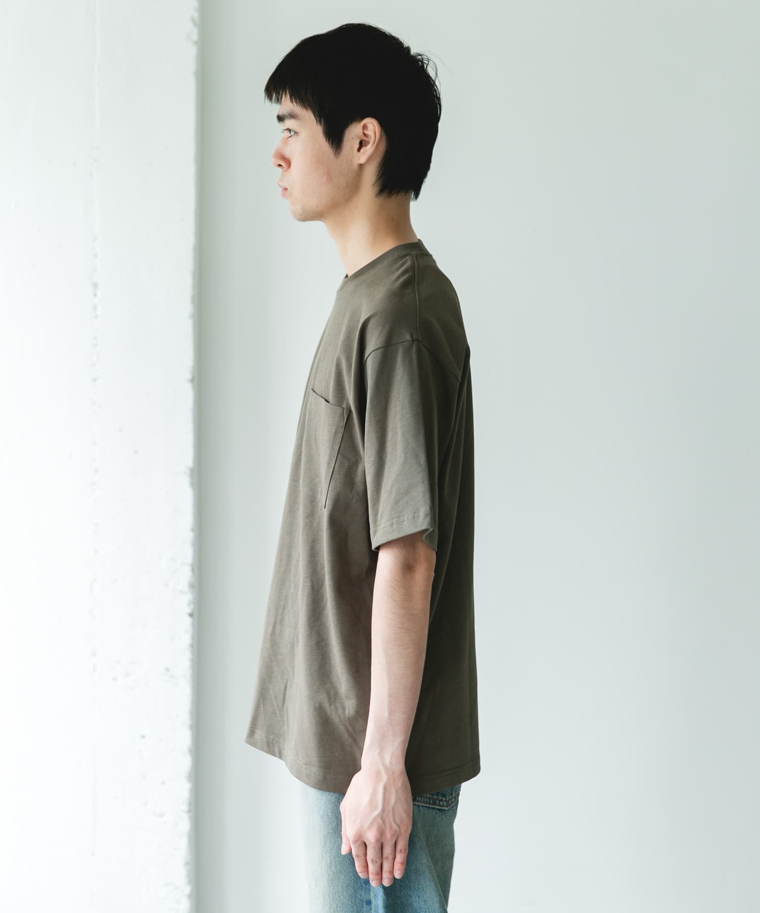 SHAPE BACK クルーネック Tシャツ(M STEEL BLUE): トップス｜URBAN