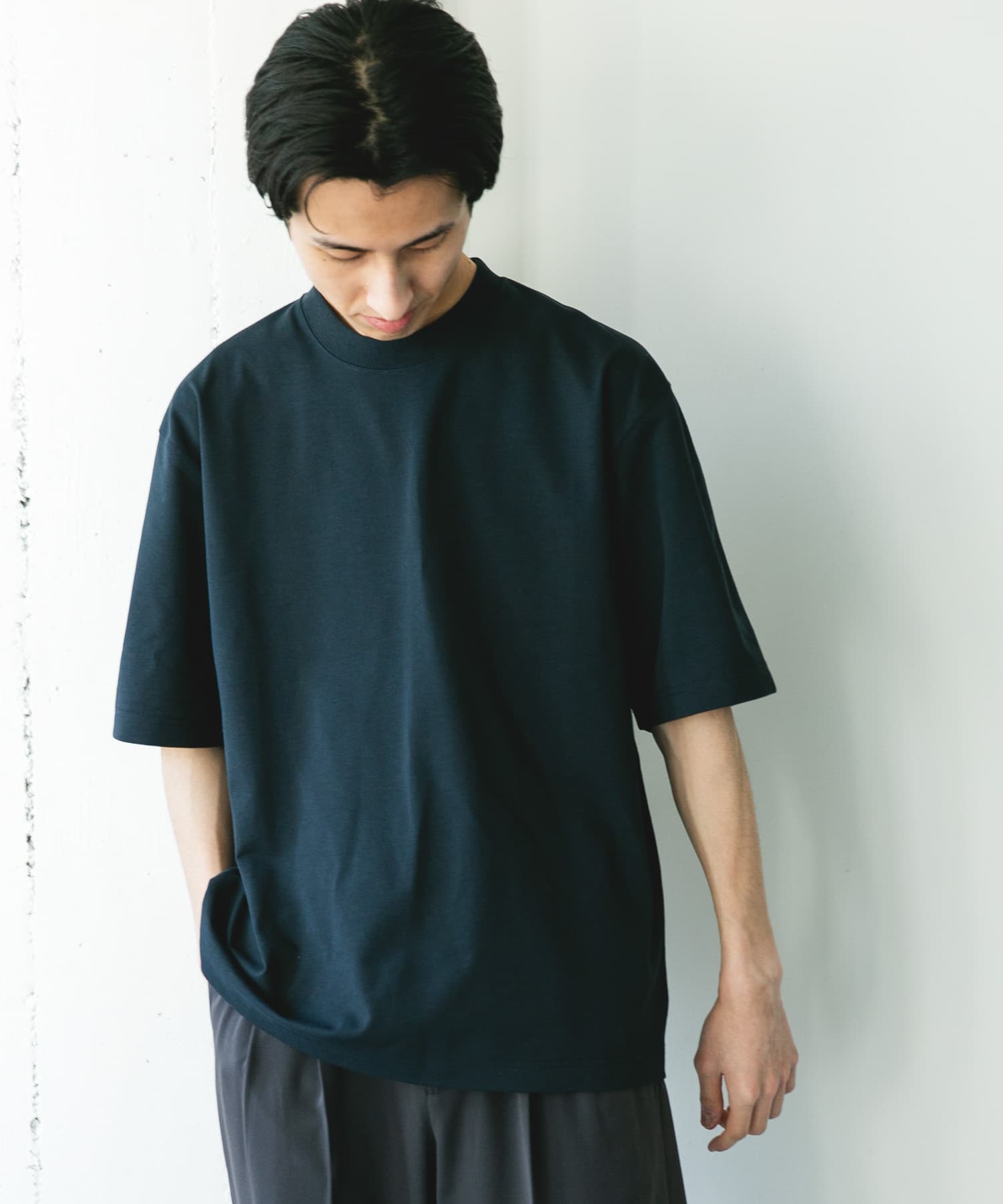 『吸水速乾/防シワ/抗ピリング/UVカット/イージーケア』DRYMIX20sプレーティングショートスリーブ Tシャツ