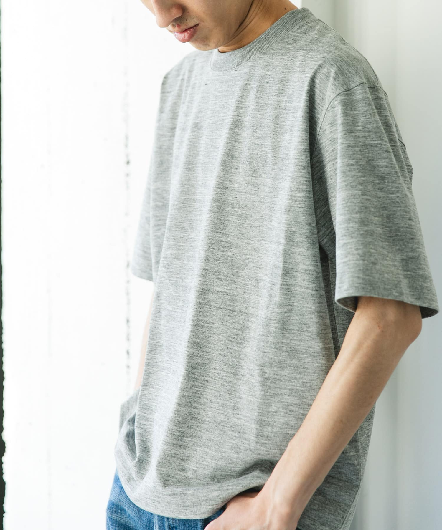 『吸水速乾/防シワ/抗ピリング/UVカット/イージーケア』DRYMIX20sプレーティングショートスリーブ Tシャツ