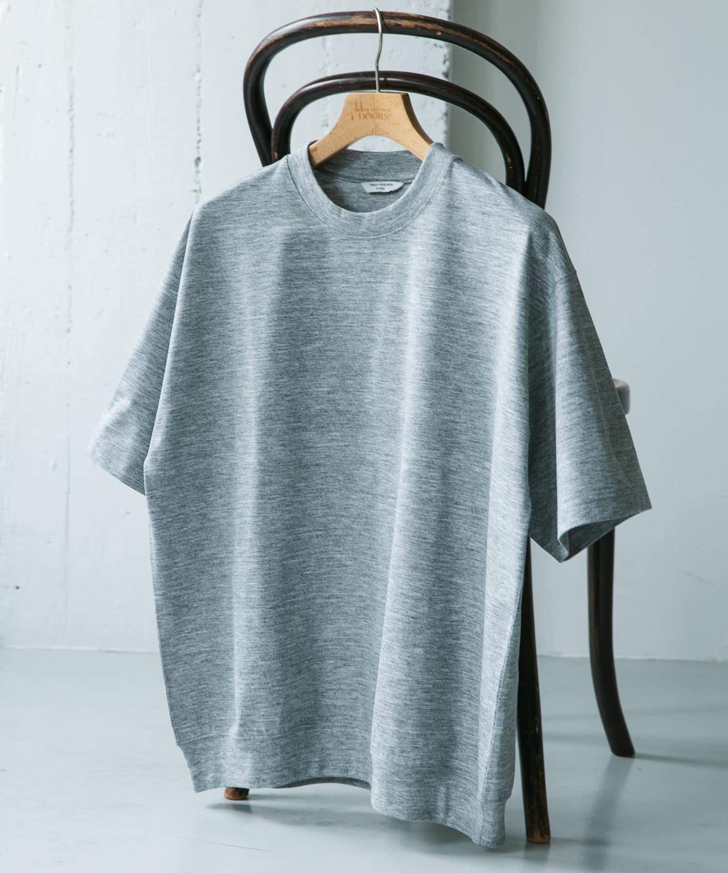 『吸水速乾/防シワ/抗ピリング/UVカット/イージーケア』DRYMIX クルーネック ショートスリーブ スウェットTシャツ