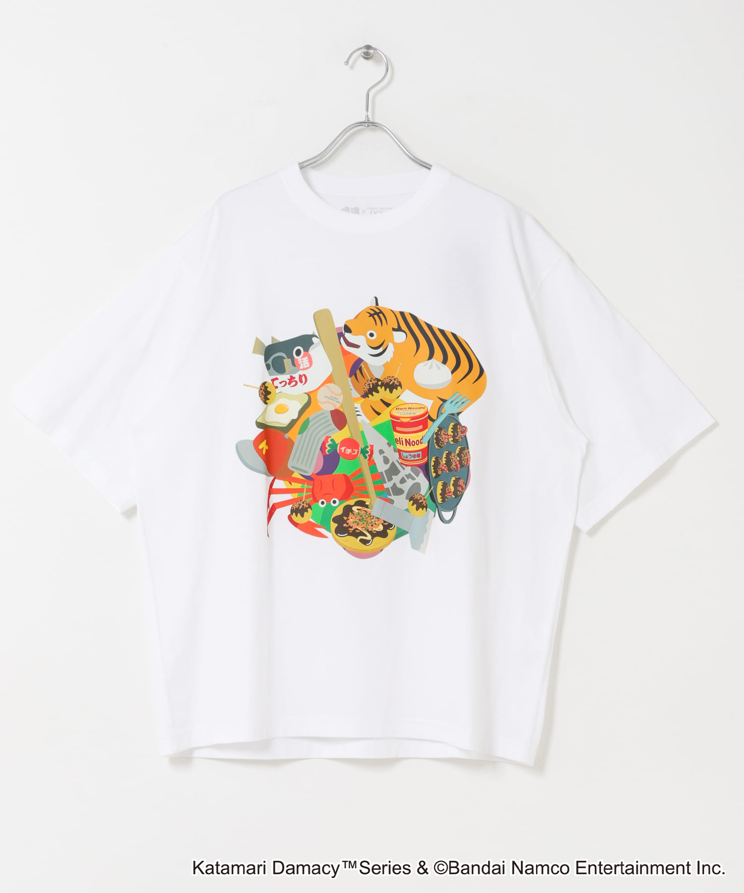 塊魂 ショートスリーブプリントTシャツ WHITE M