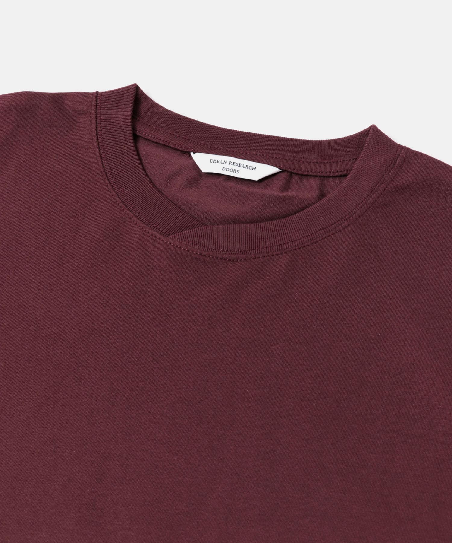 Sorona ラウンドカラーショートスリーブTシャツ BORDEAUX M
