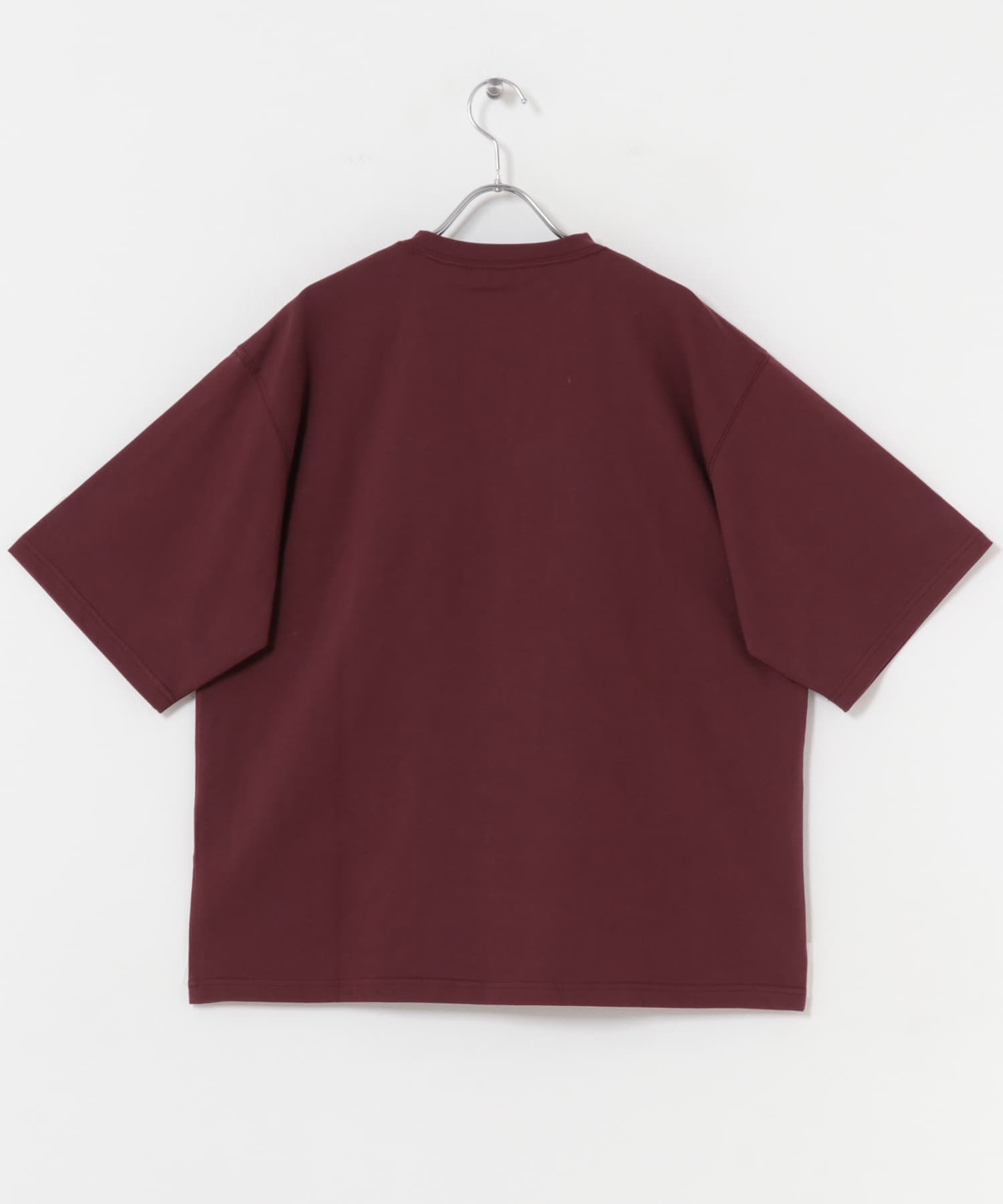 Sorona ラウンドカラーショートスリーブTシャツ BORDEAUX M