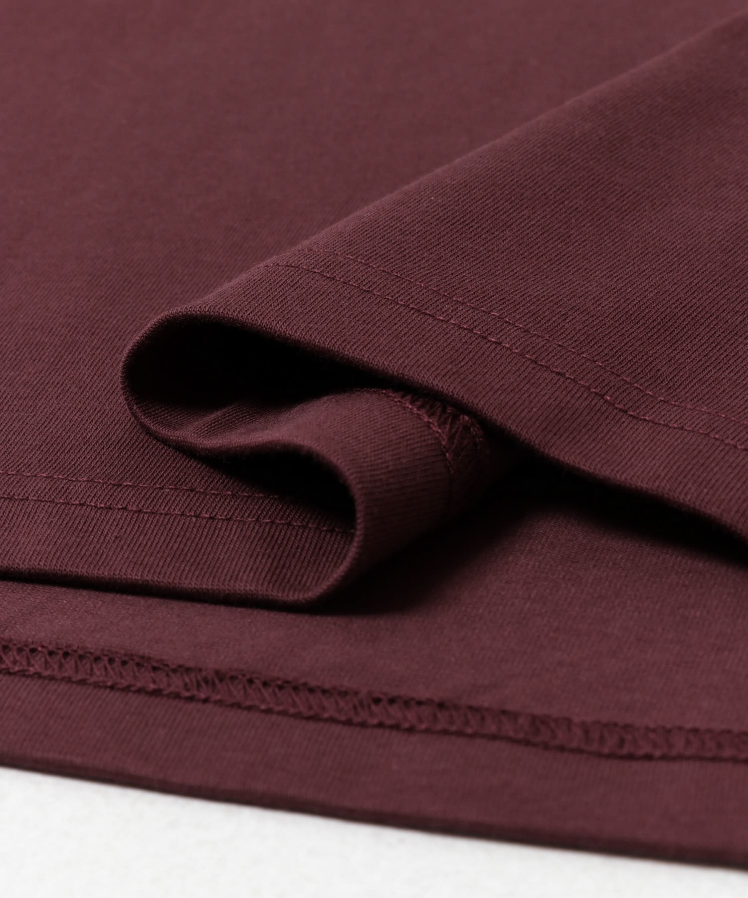 Sorona ラウンドカラーショートスリーブTシャツ BORDEAUX M
