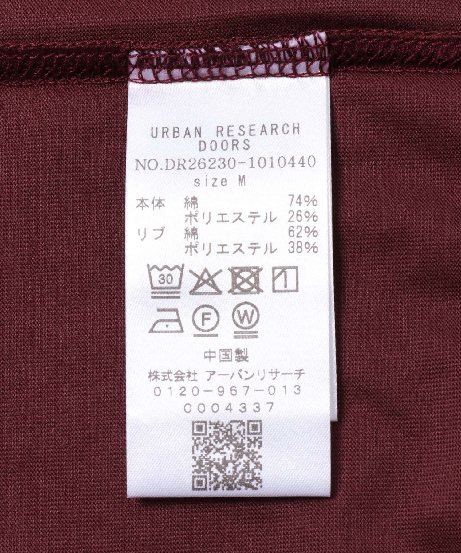 Sorona ラウンドカラーショートスリーブTシャツ BORDEAUX M