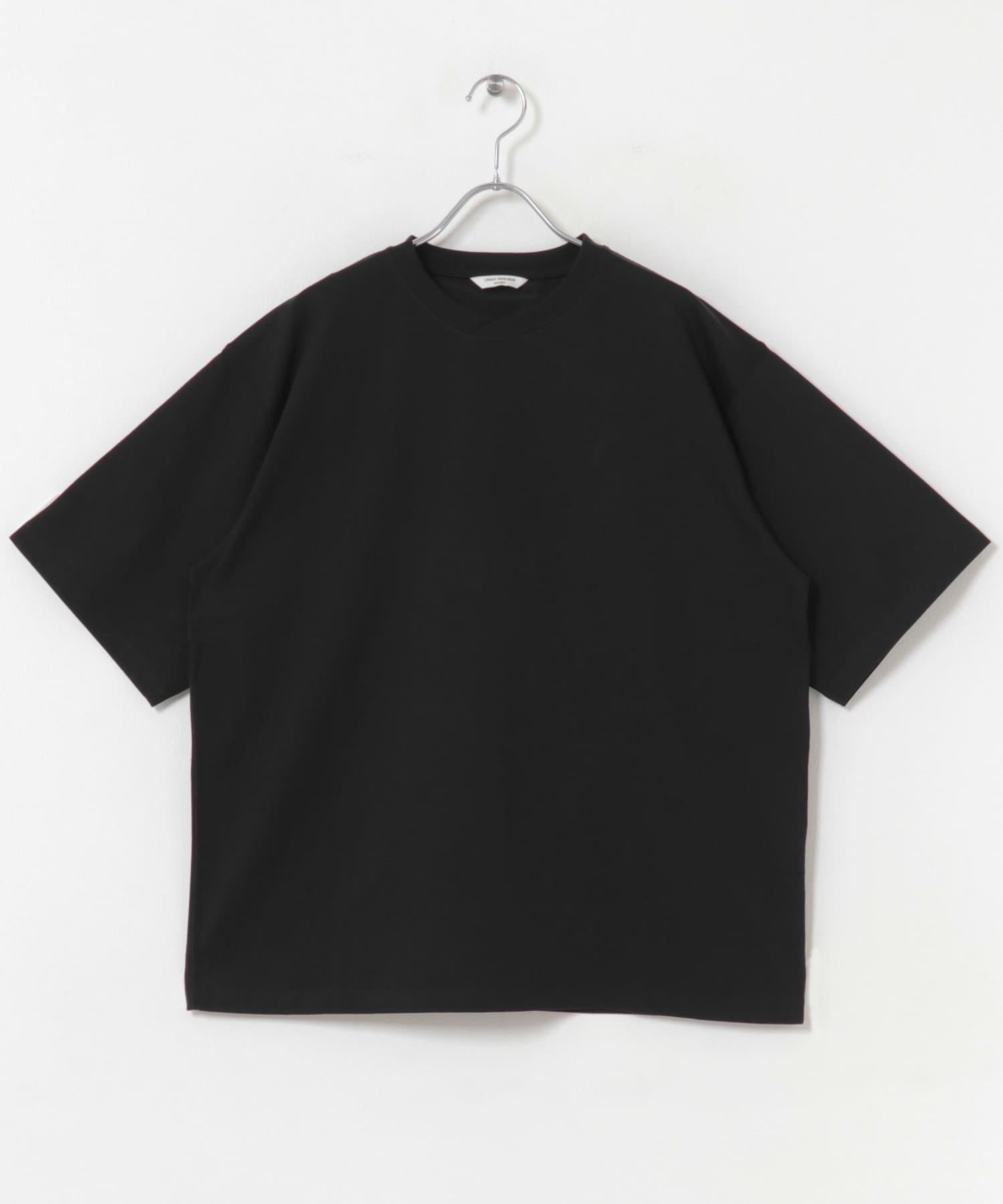 Sorona ラウンドカラーショートスリーブTシャツ BLACK M