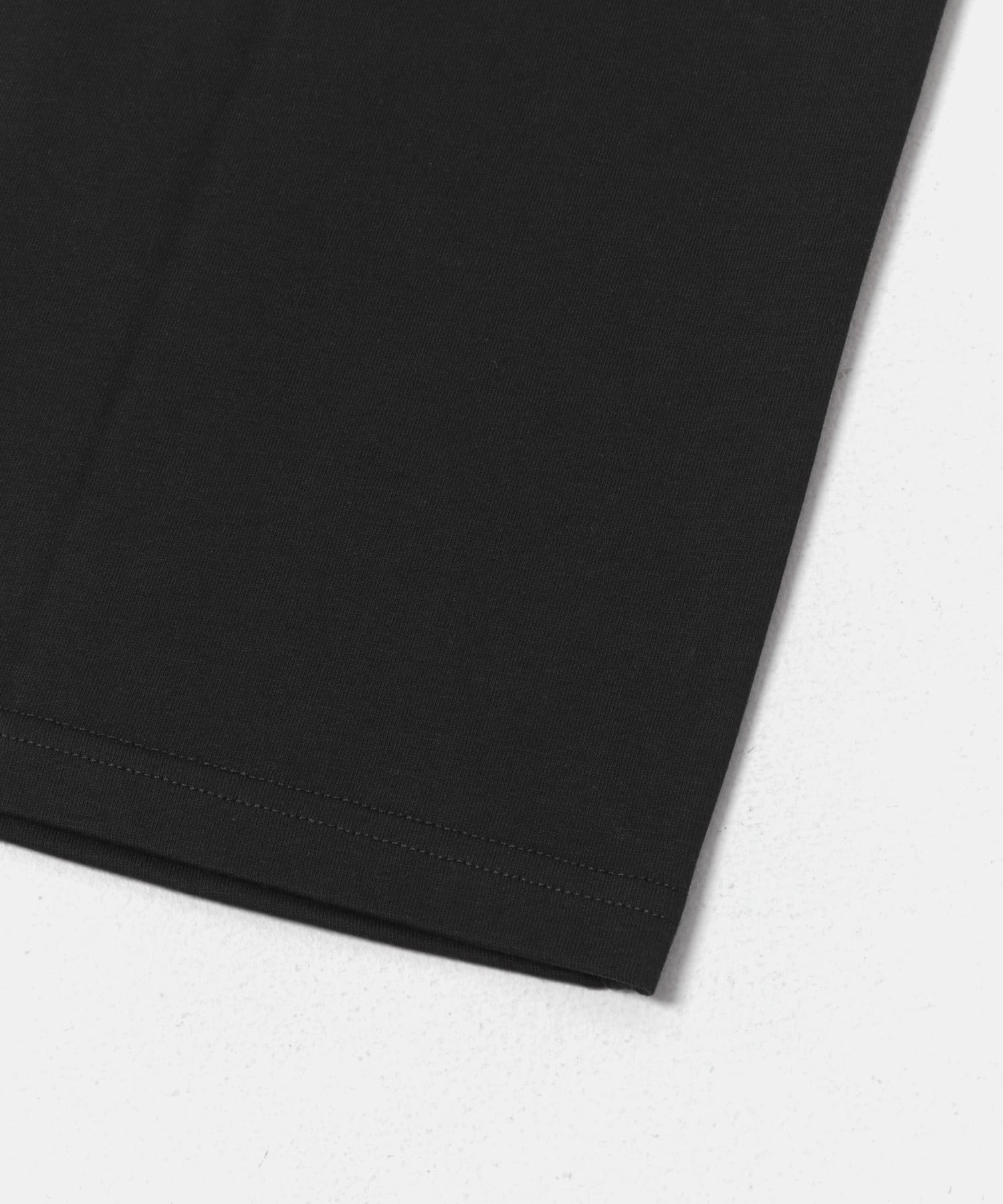 Sorona ラウンドカラーショートスリーブTシャツ BLACK M