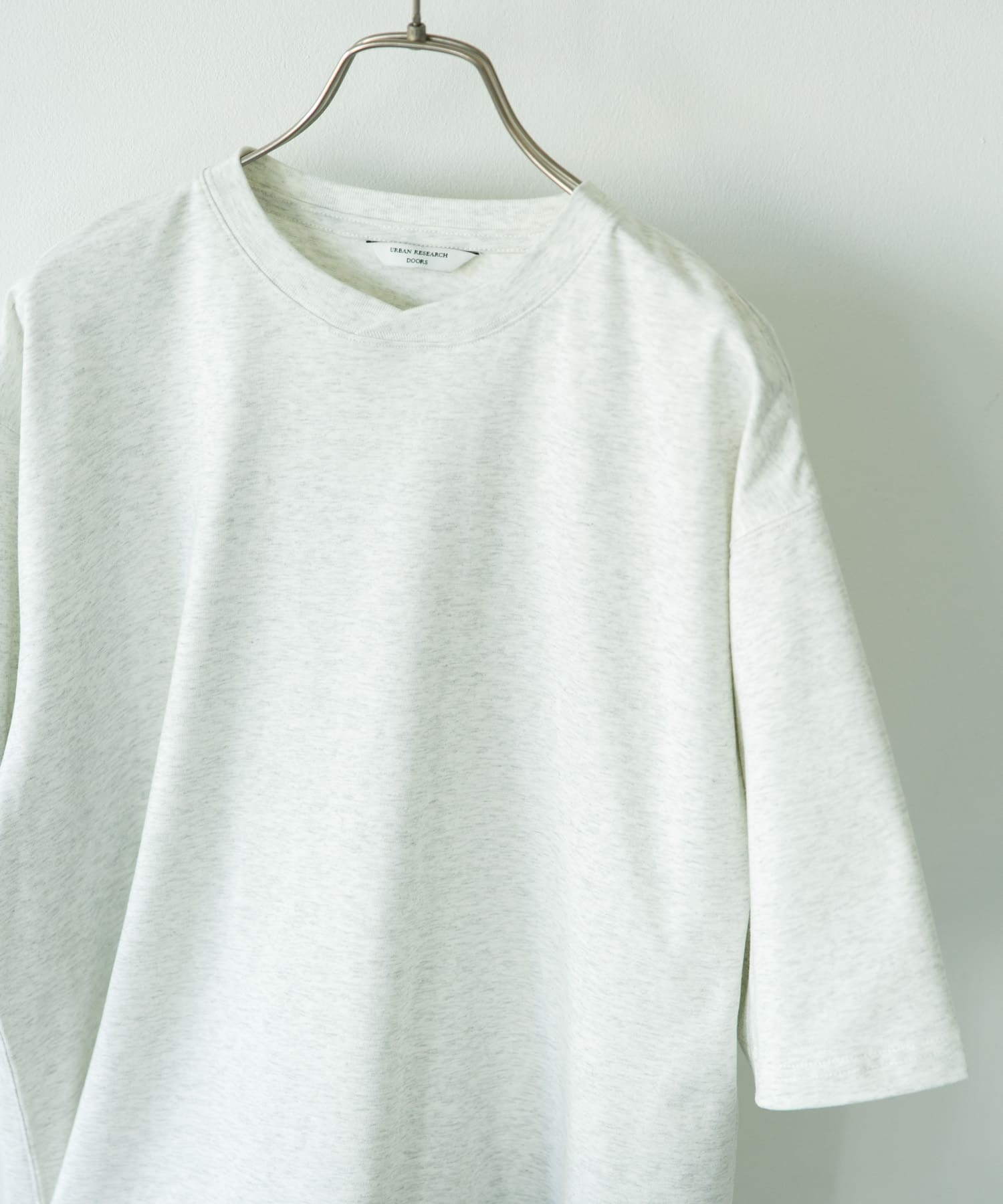 『速乾/接触冷感/UVカット』Sorona ラウンドカラーショートスリーブTシャツ ASH GRAY M
