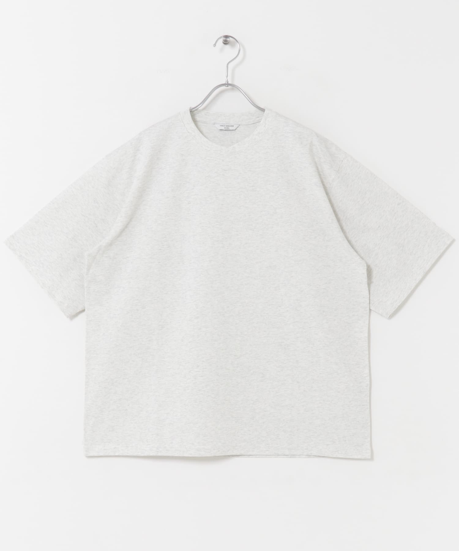 Sorona ラウンドカラーショートスリーブTシャツ ASH GRAY M