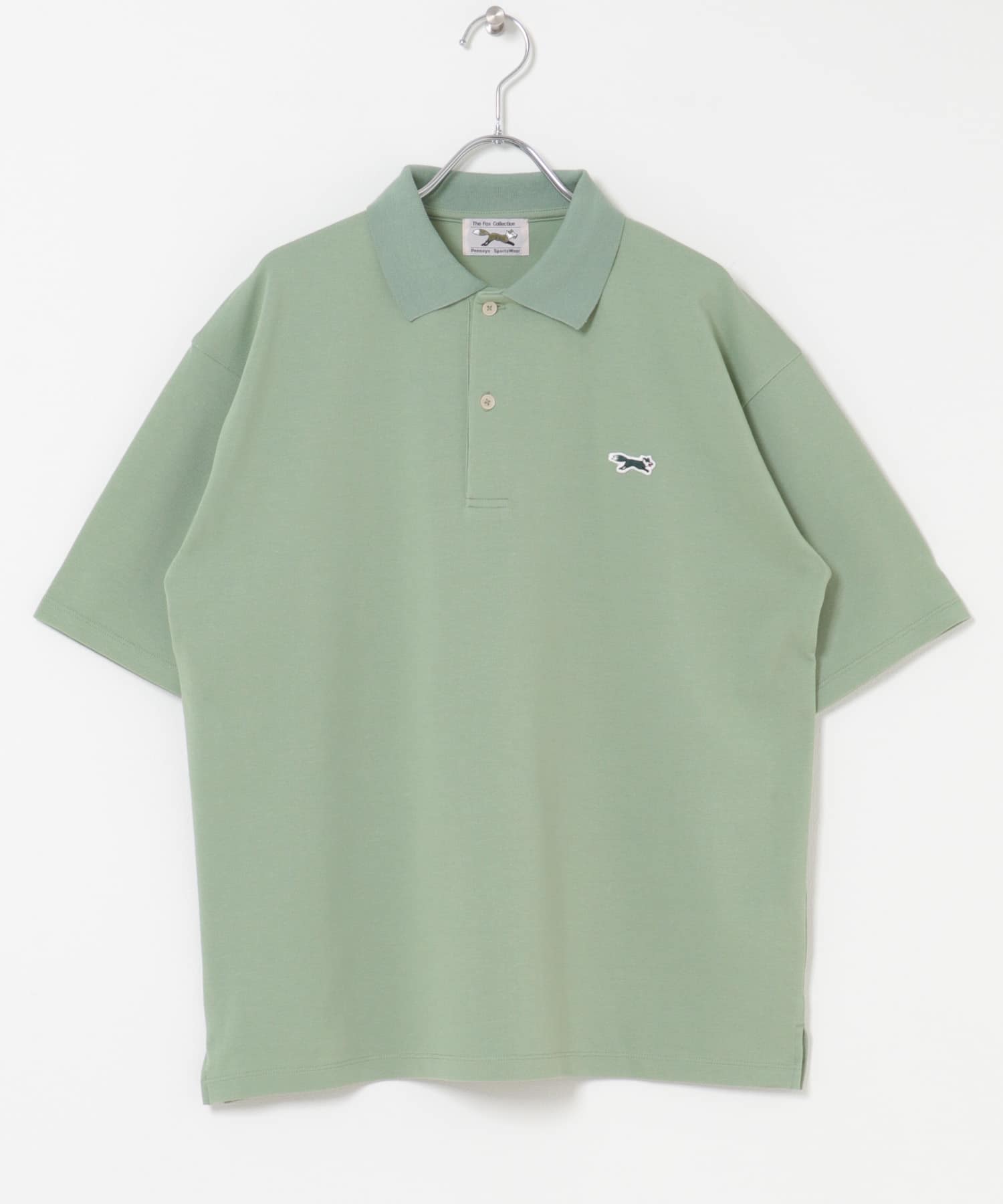 『別注』PENNEYS×DOORS　THE FOX 鹿の子 ポロシャツ MINT M