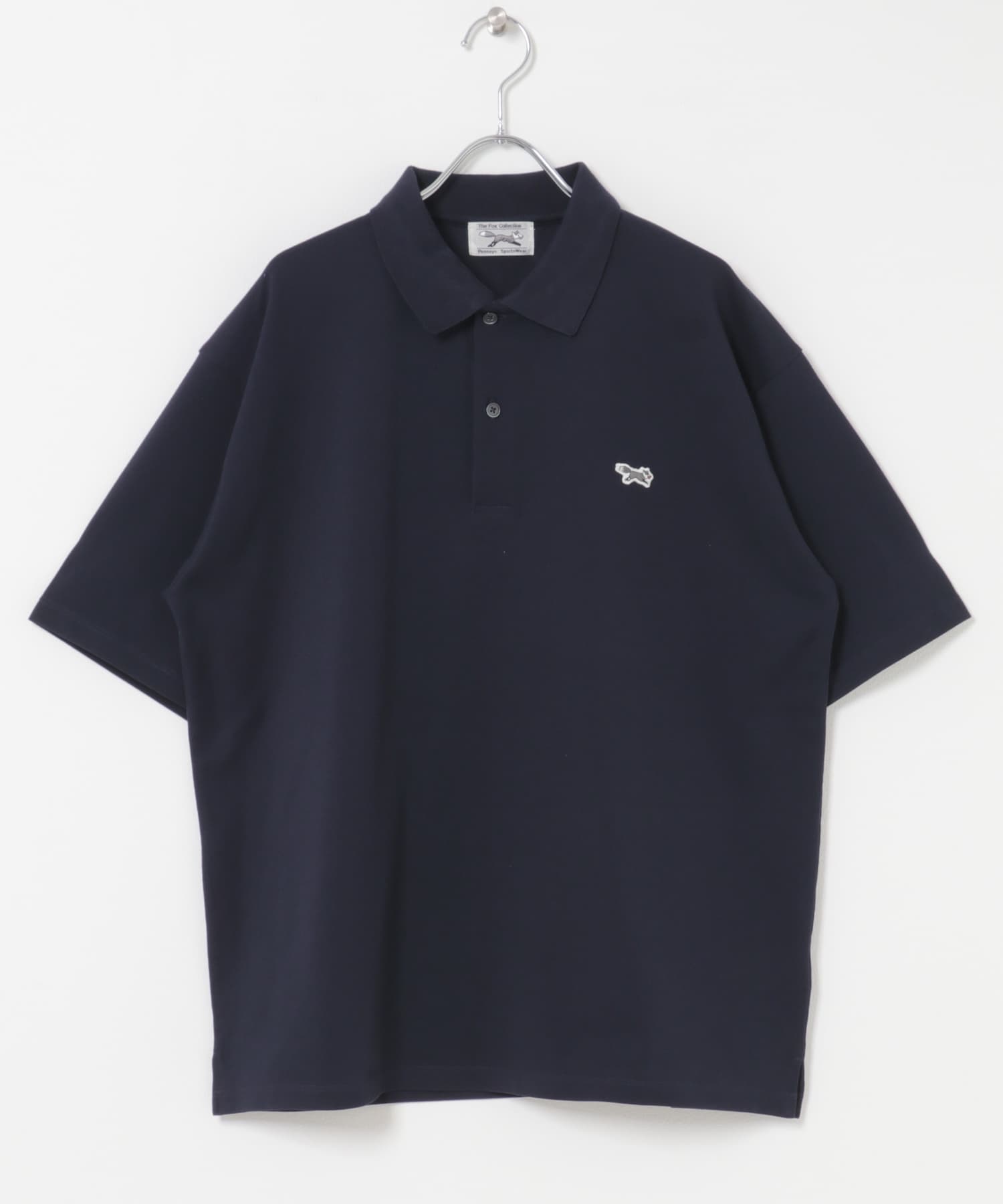 『別注』PENNEYS×DOORS　THE FOX 鹿の子 ポロシャツ NAVY M