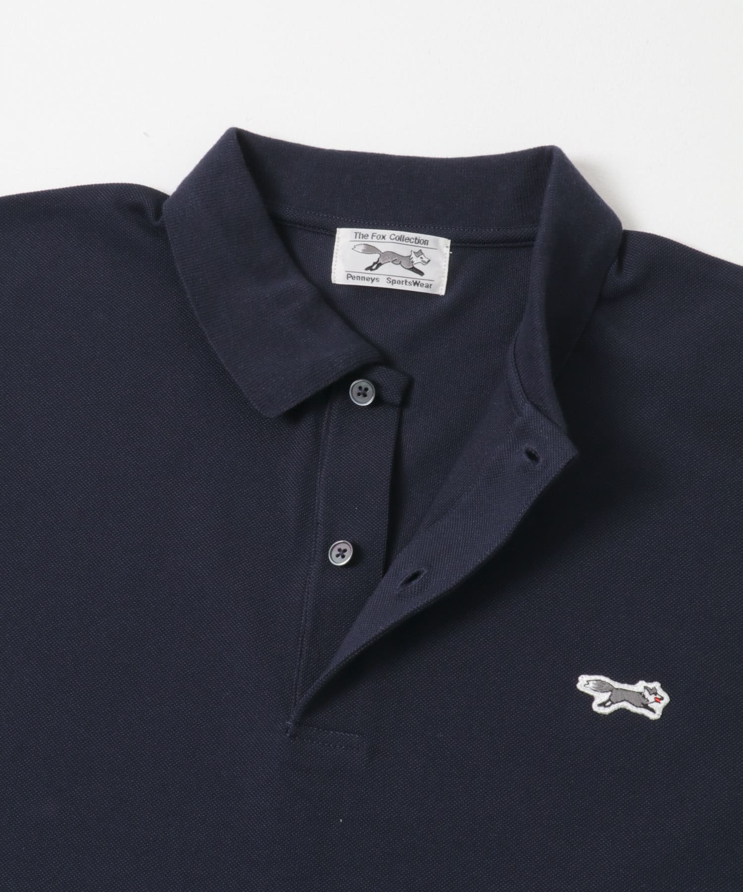 『別注』PENNEYS×DOORS　THE FOX 鹿の子 ポロシャツ NAVY M