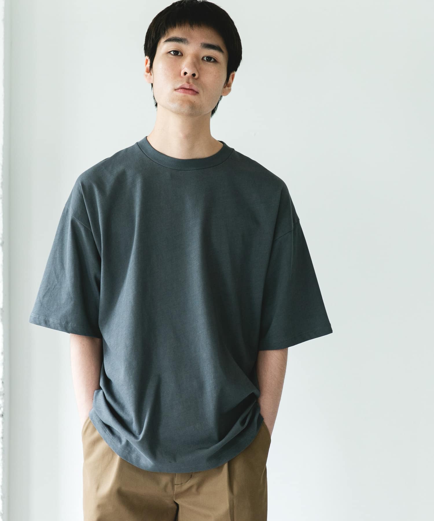 ハイツイストクルーネック ショートスリーブTシャツ