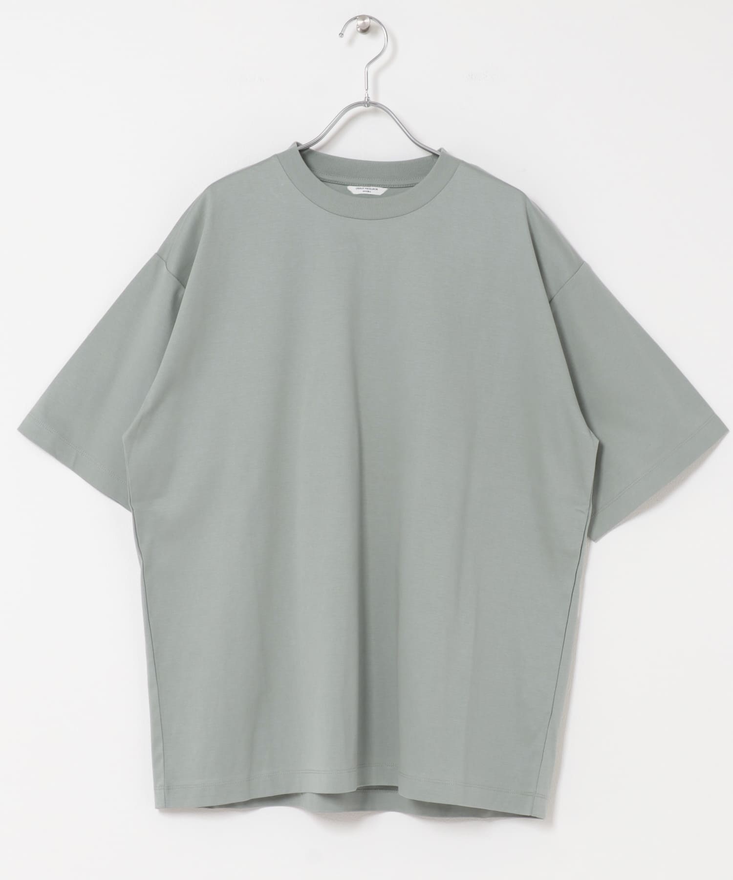 『仁村紗和さん着用』『UR TECH』 サマシェア クルーネックTシャツ SAGE GREEN S