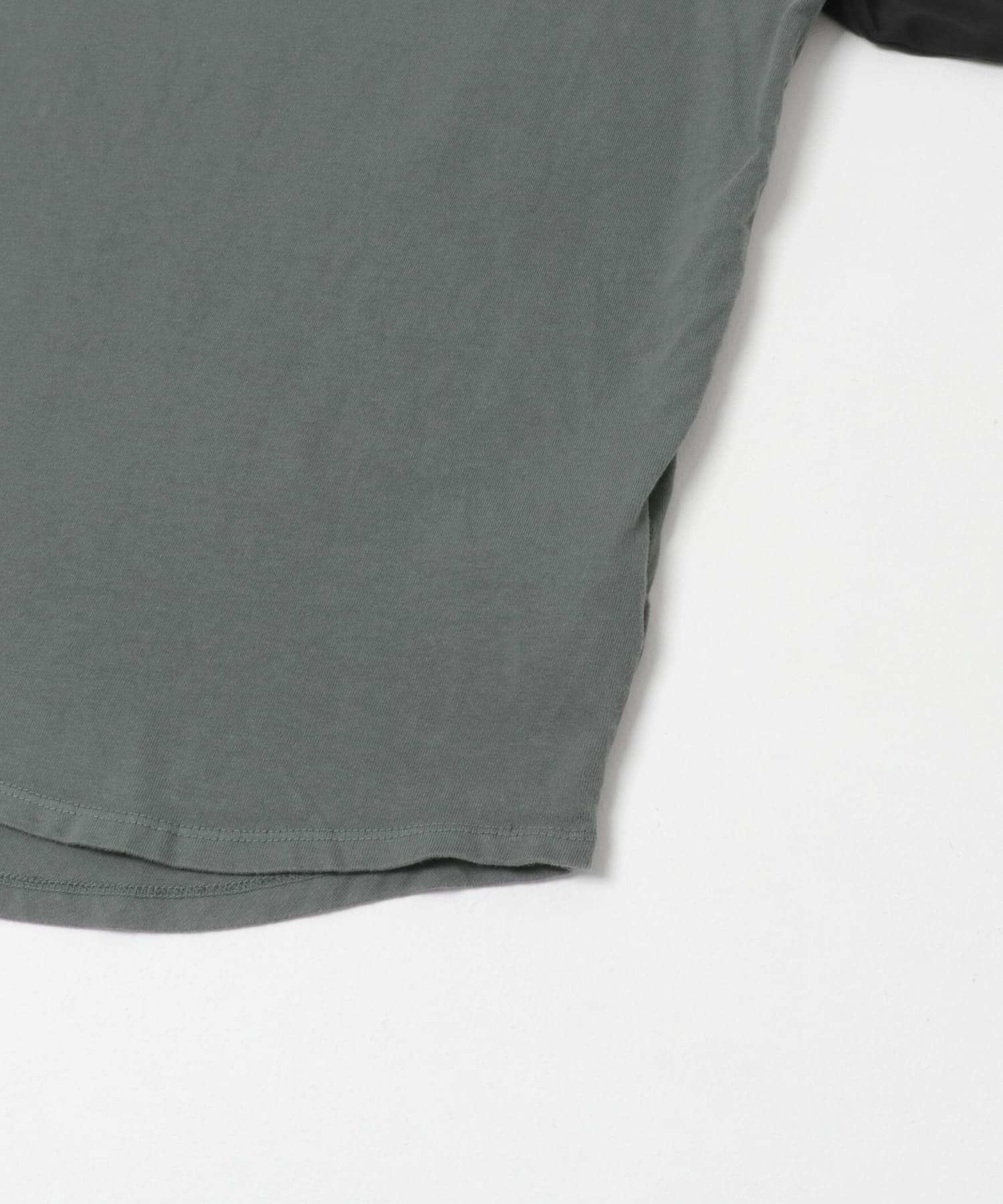 Grow Organic ベースボールTシャツ CHR×BLK M