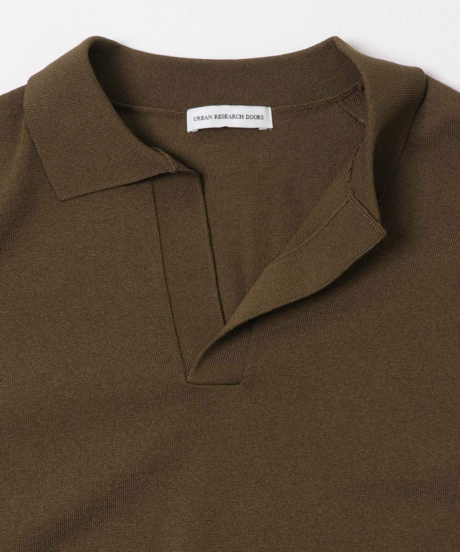 『仁村紗和さん着用』『UR TECH』サマシェア スキッパーニット BROWN M