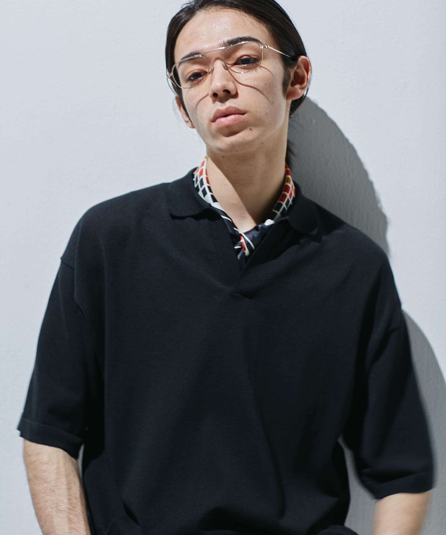 『仁村紗和さん着用』『UR TECH』サマシェア スキッパーニット