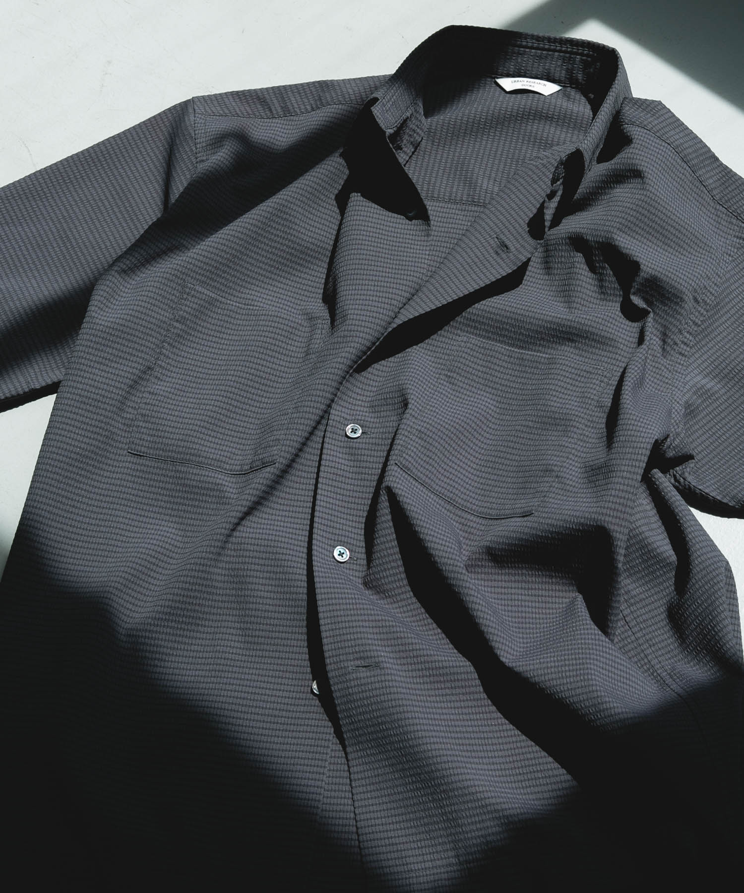 DotAir ショートスリーブ レギュラーカラーシャツ CHARCOAL M
