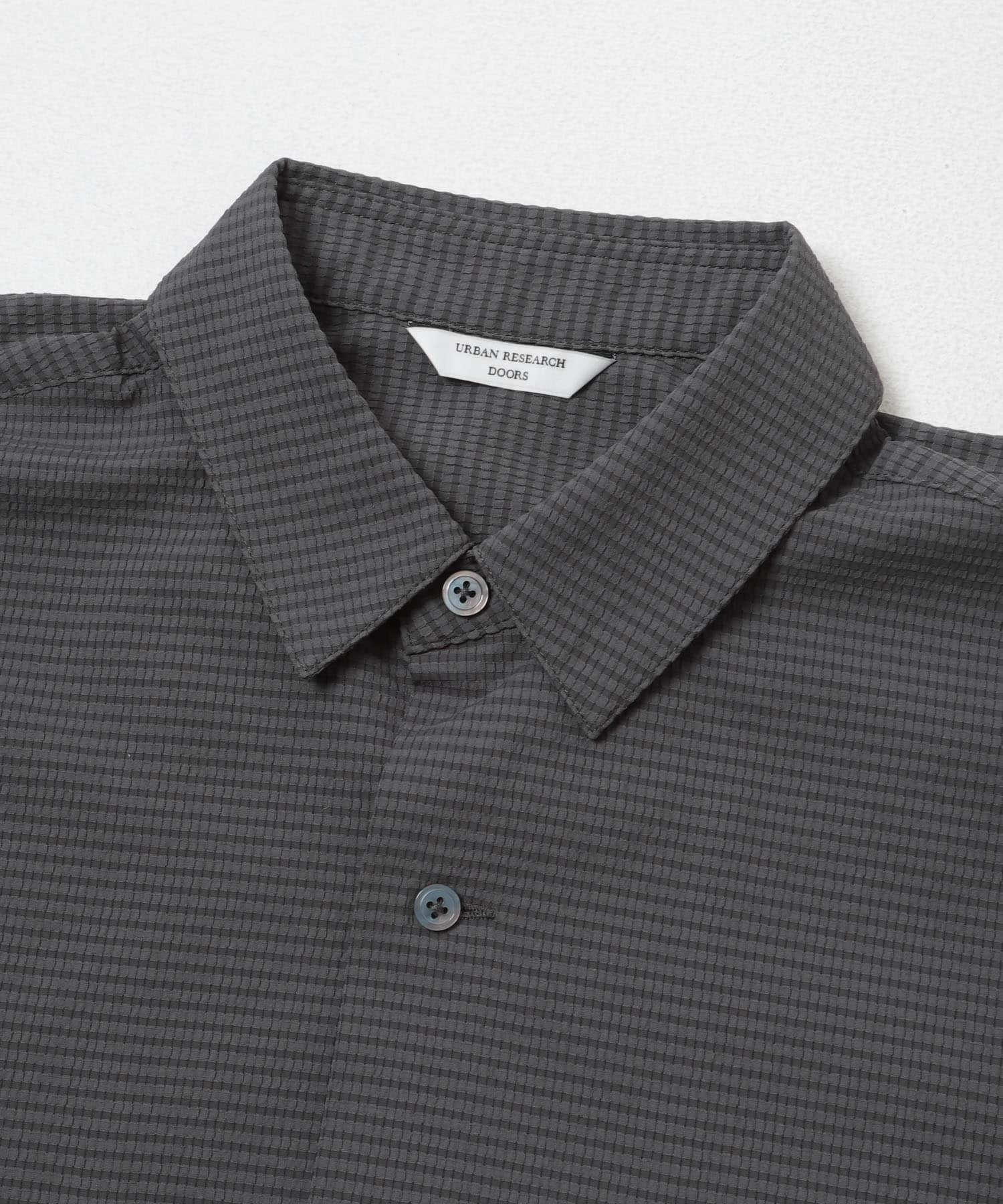 DotAir ショートスリーブ レギュラーカラーシャツ CHARCOAL M