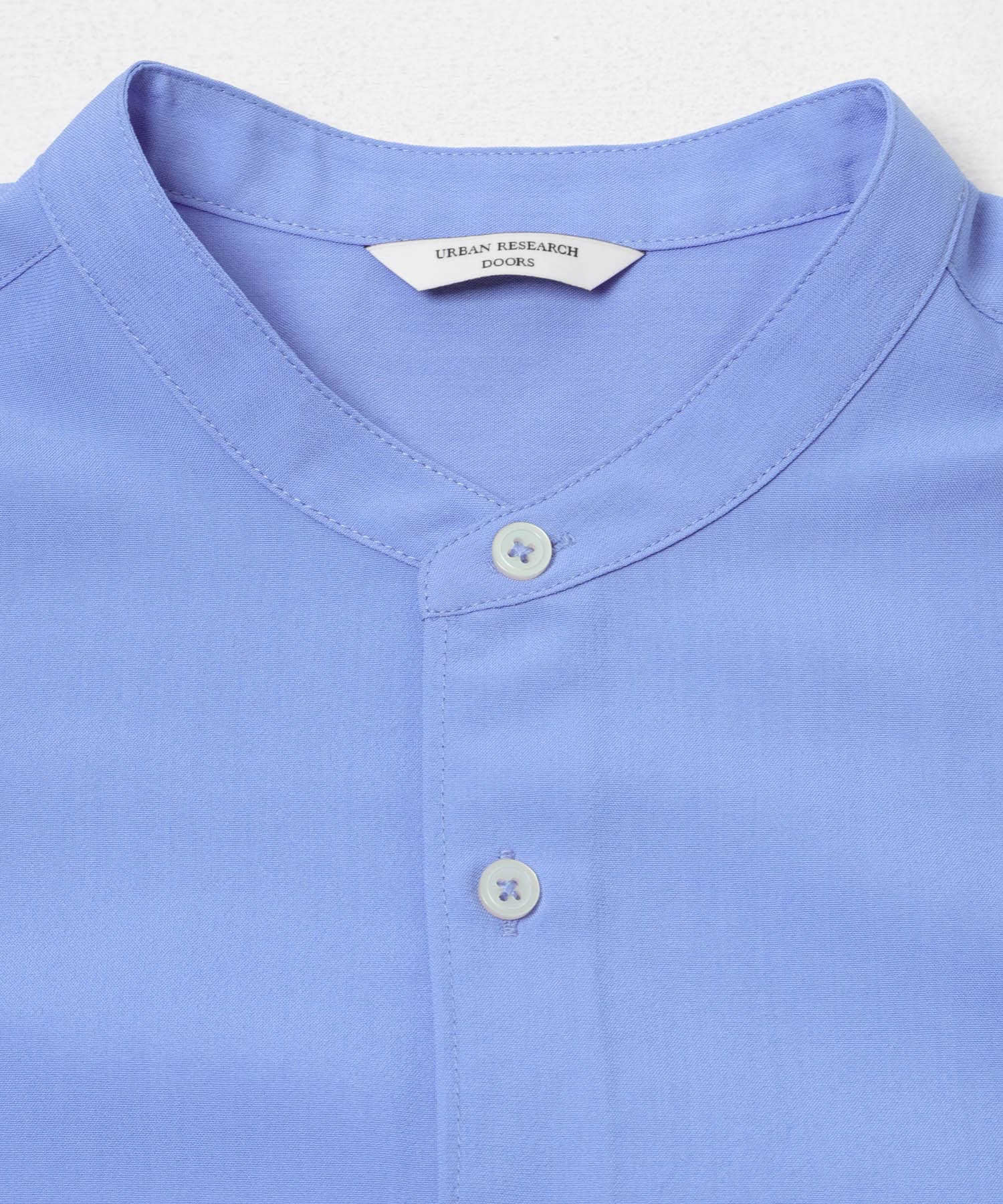 セオアルファバンドカラーショートスリーブシャツ ROYAL M