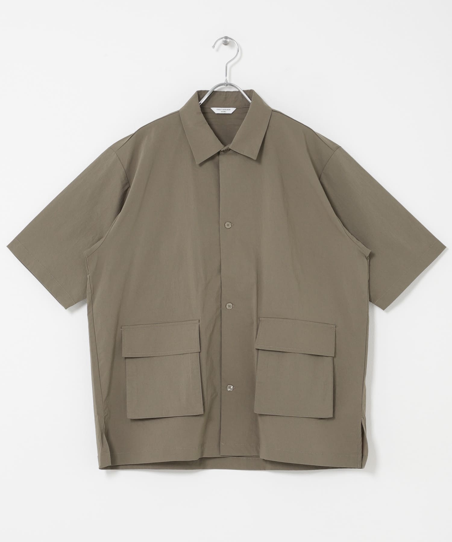 ストレッチクロス ビッグポケットショートスリーブシャツ MOCHA M