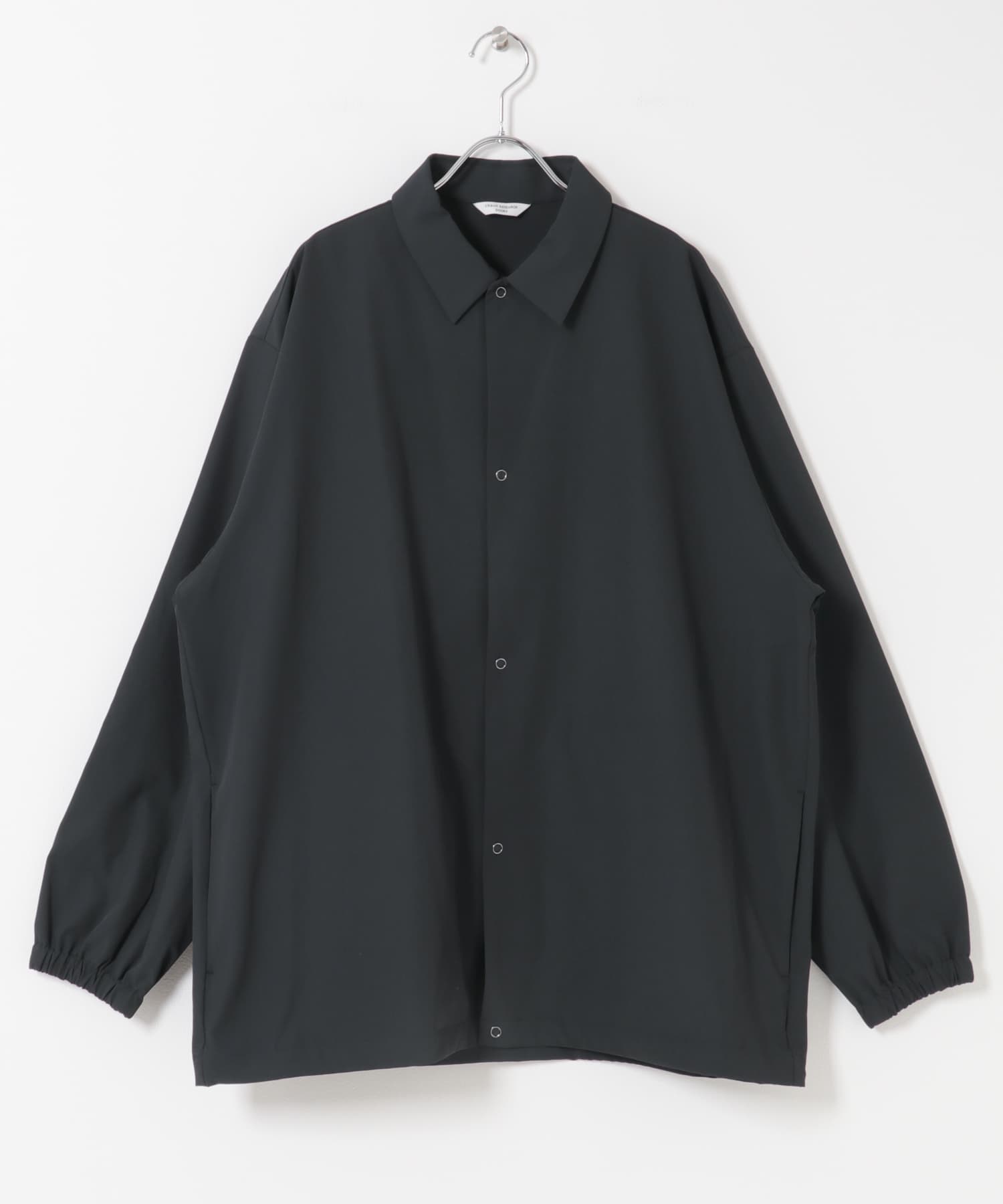 『UR TECH』サマシェア ロングスリーブシャツカーディガン CHARCOAL M