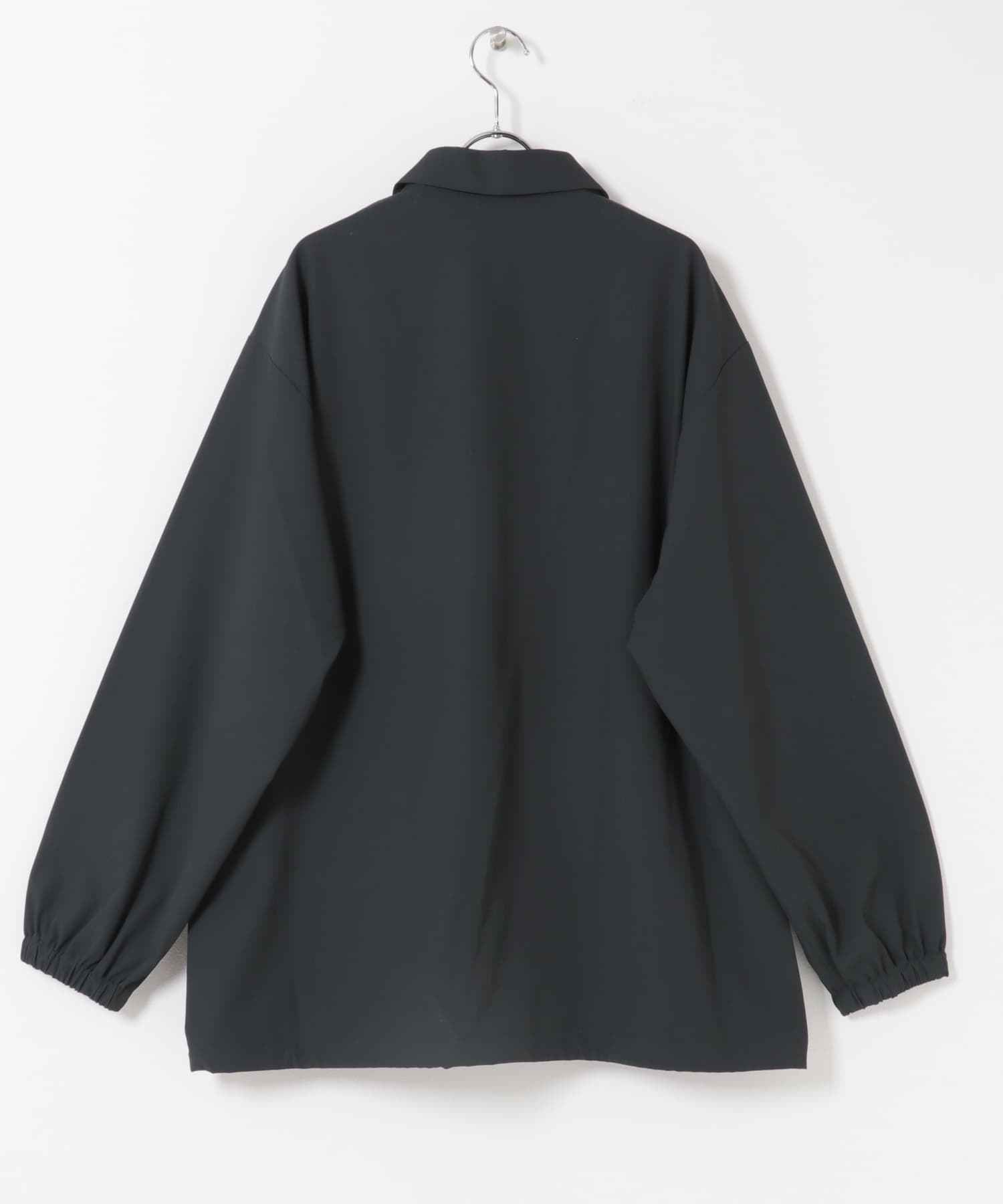 『UR TECH』サマシェア ロングスリーブシャツカーディガン CHARCOAL M