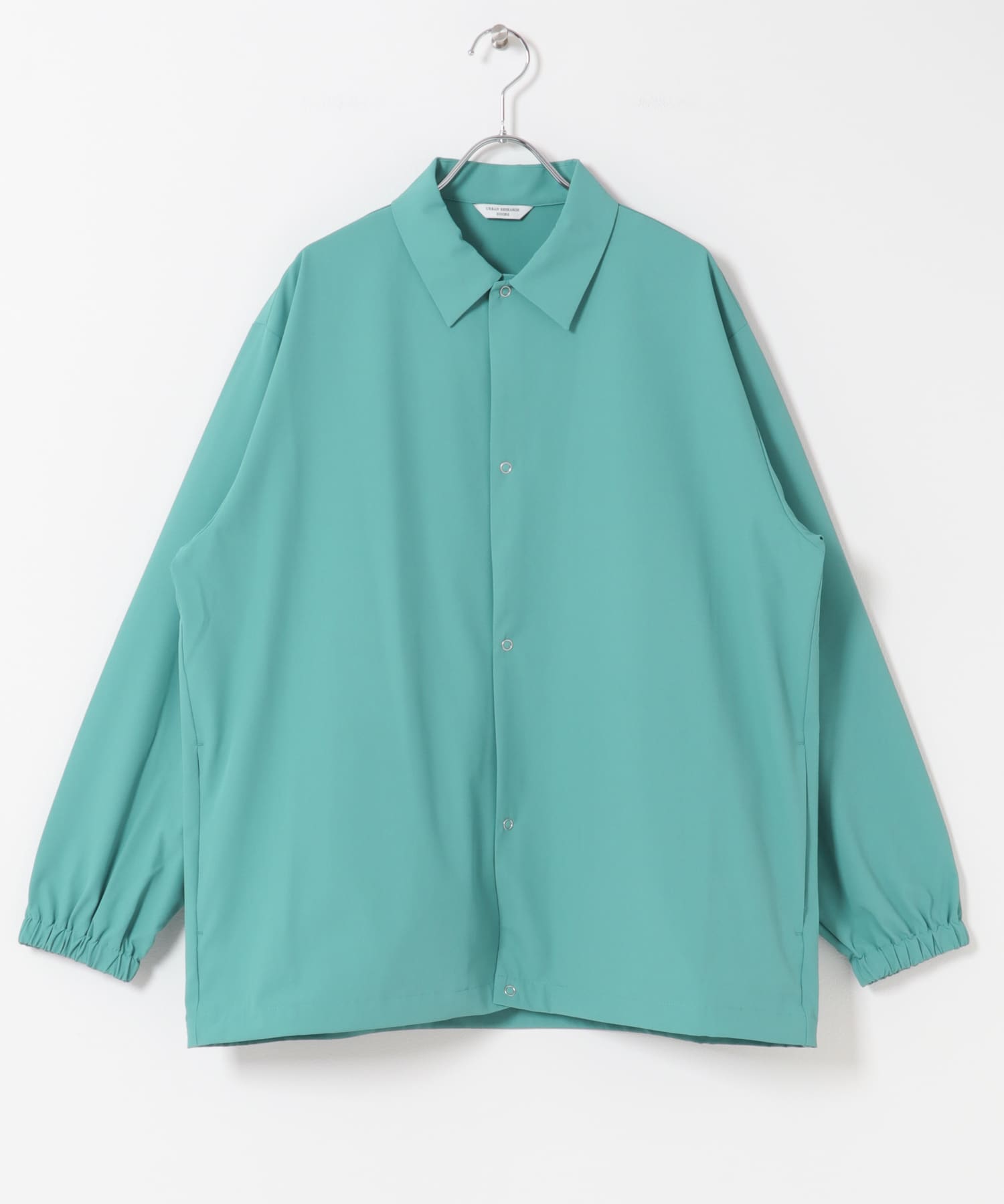 『UR TECH』サマシェア ロングスリーブシャツカーディガン TEAL M
