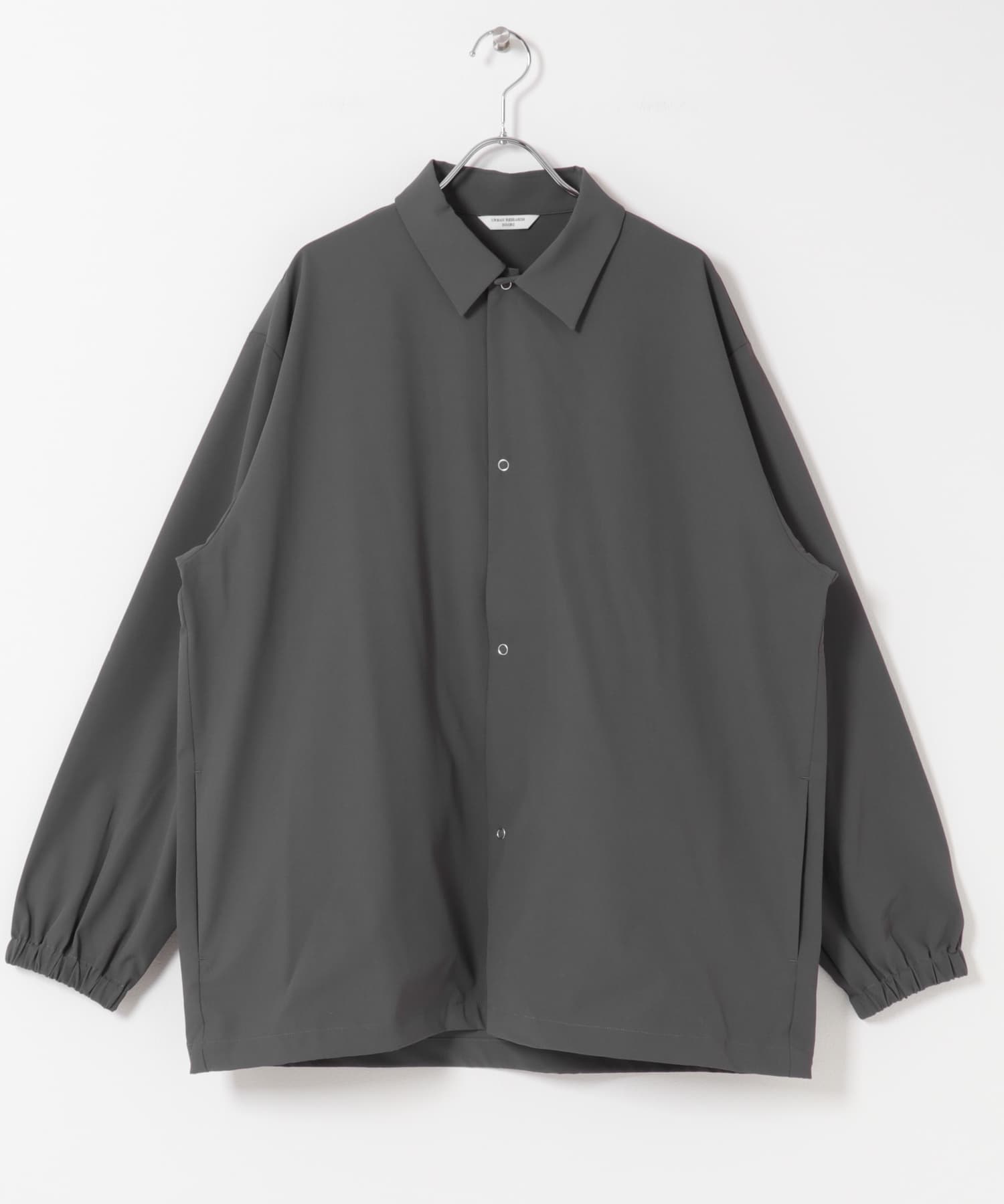 『UR TECH』サマシェア ロングスリーブシャツカーディガン GRAY M