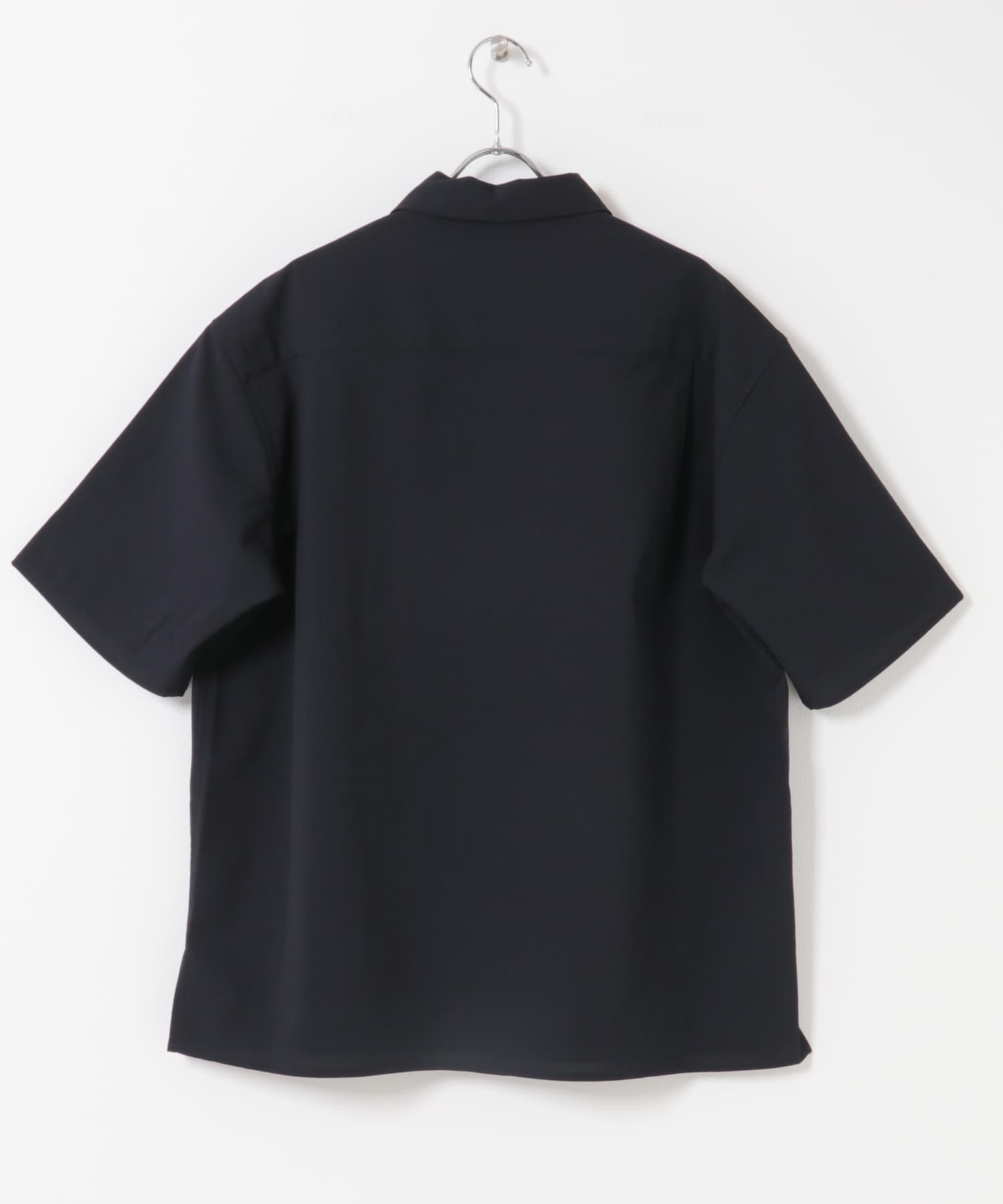 『イージーケア/速乾/UVカット』クイックドライショートスリーブシャツカバーオール NAVY M