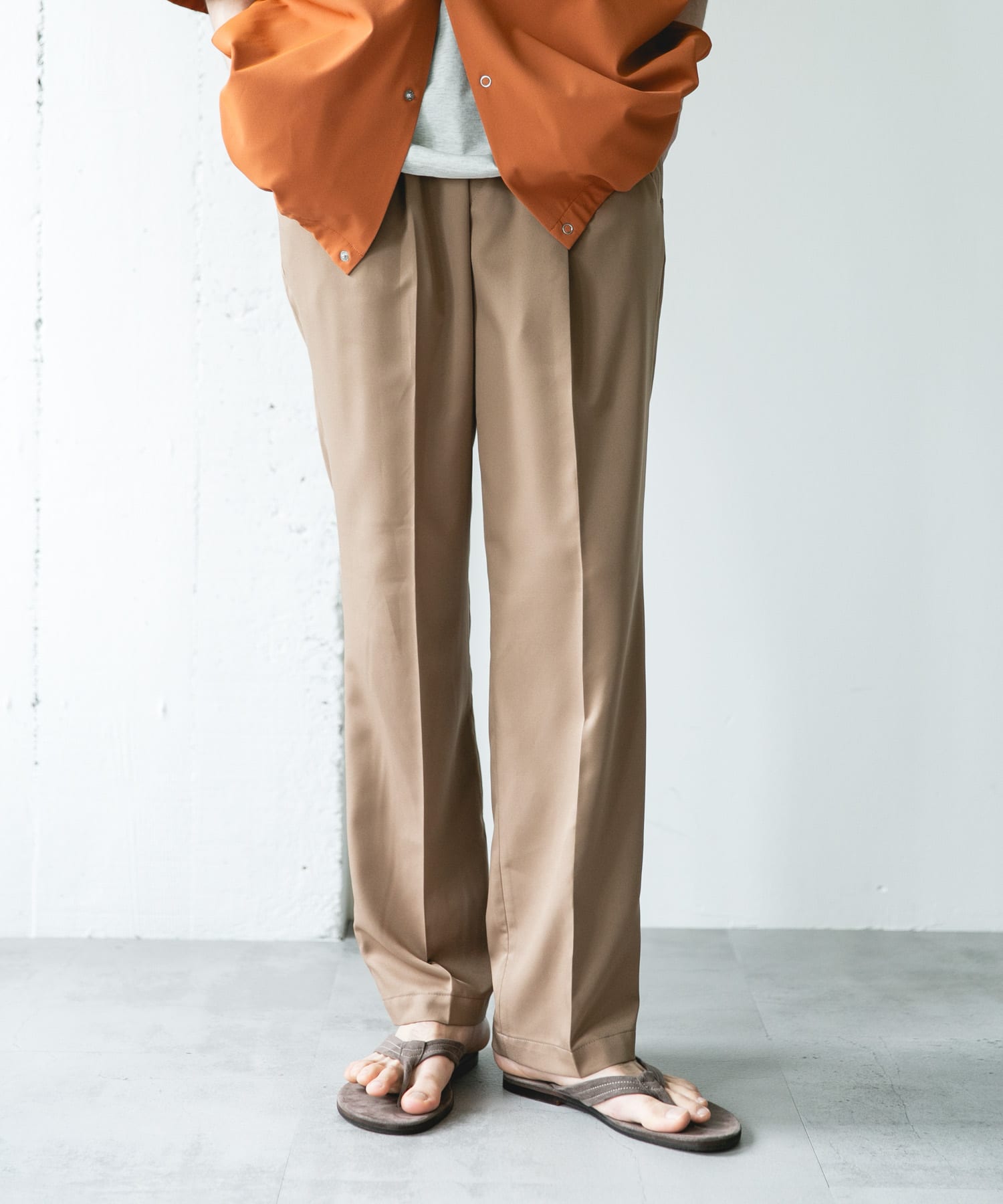 COOLFIBER ツイルシャーリングスラックス(M CHARCOAL): ボトム｜URBAN