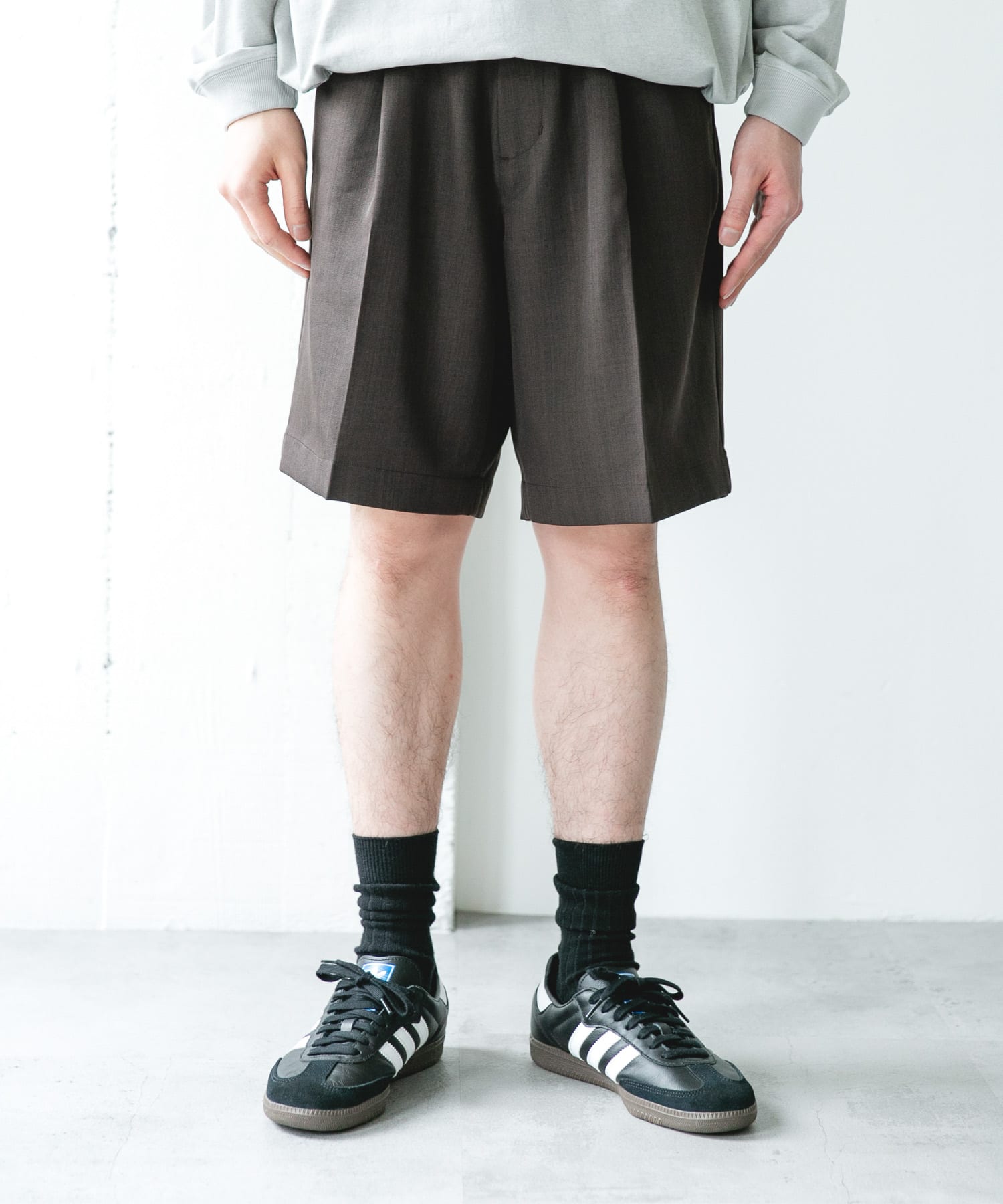 セオアルファドレスショーツ BROWN M