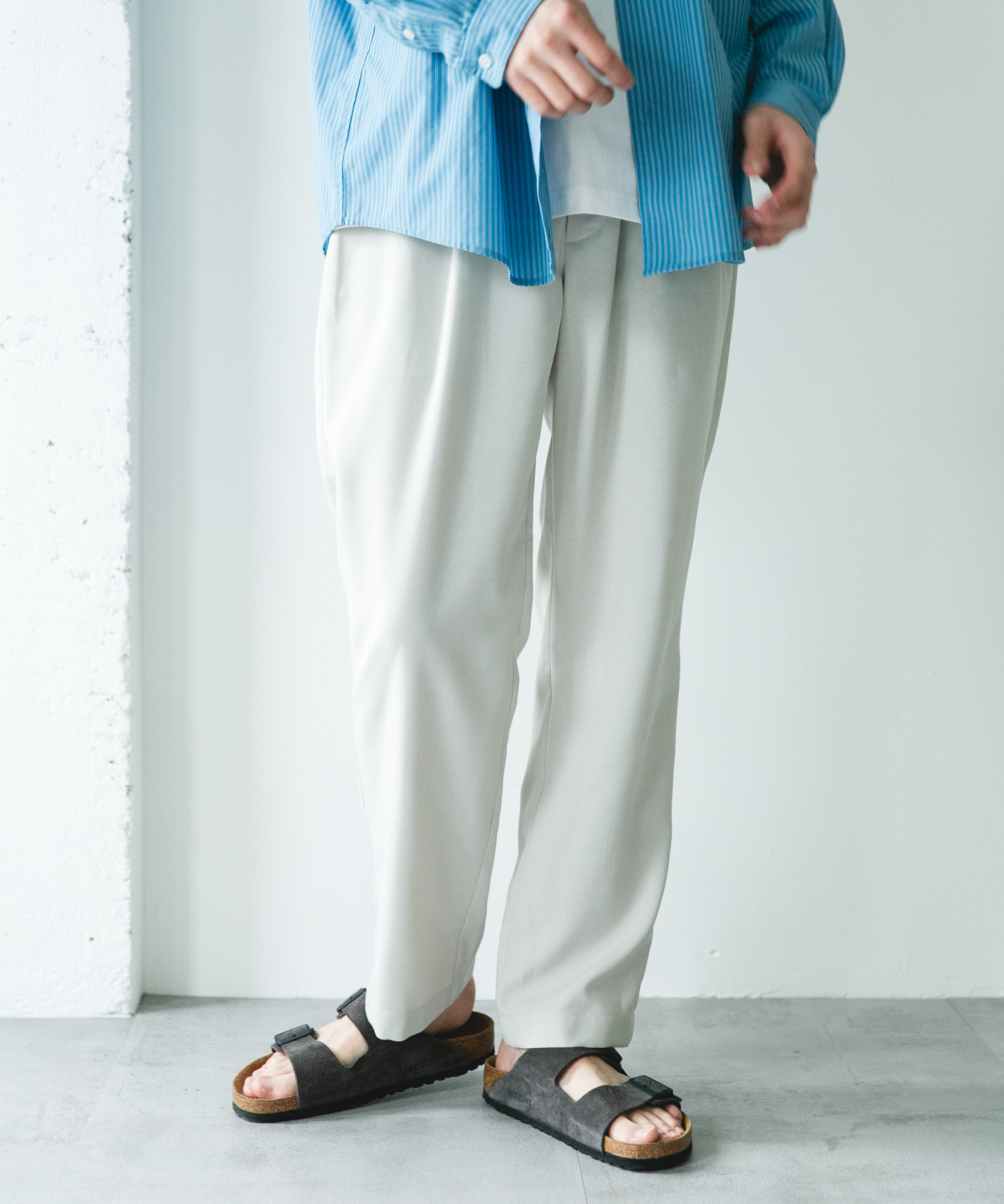 リネンライクイージートラウザー