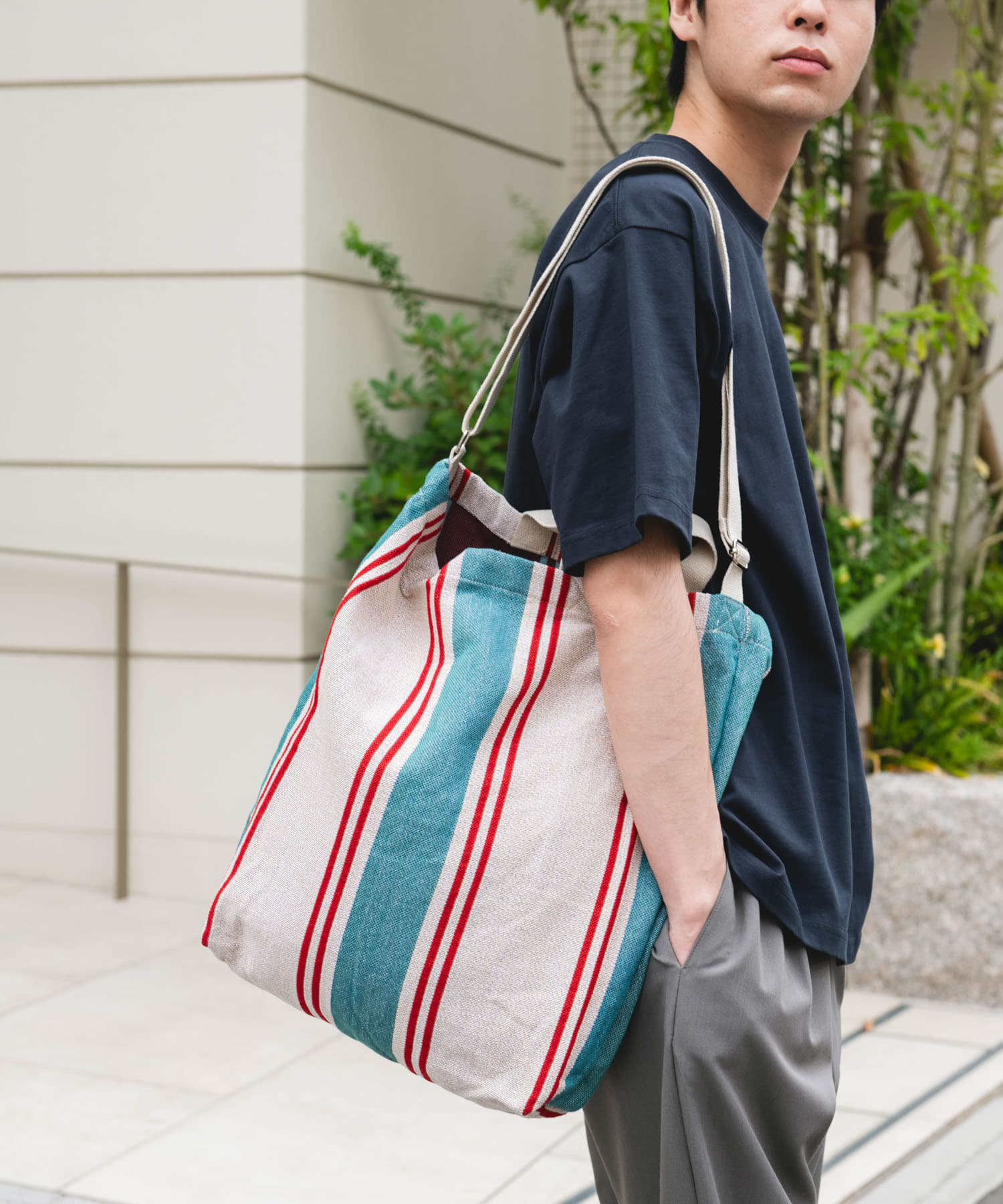 トートバッグ 2WAYストライプトートバッグ(- GREEN): バッグ｜URBAN RESEARCH公式