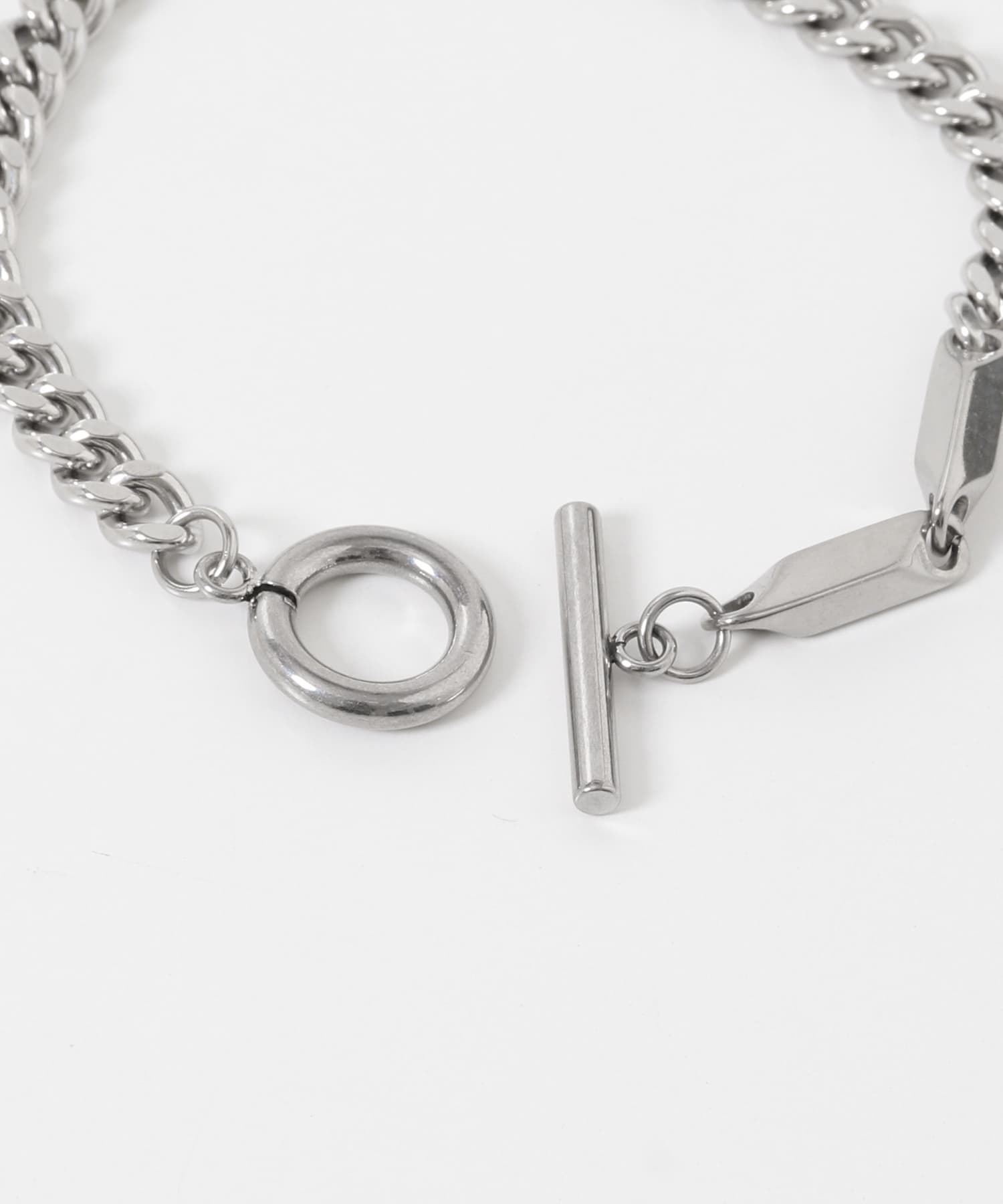 カットキヘイ角バーチェーンブレスレット SILVER -