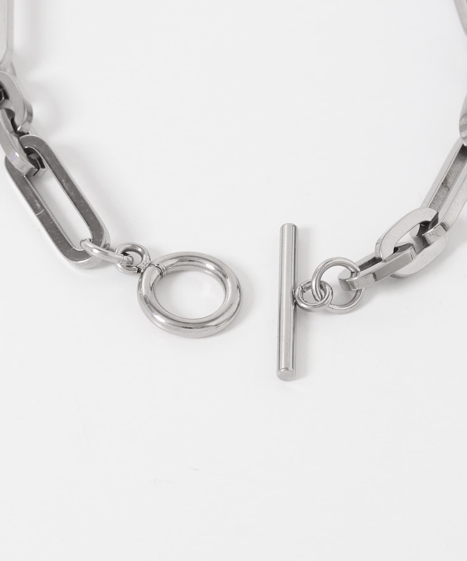ミックスレクタングルチェーンブレスレット SILVER -
