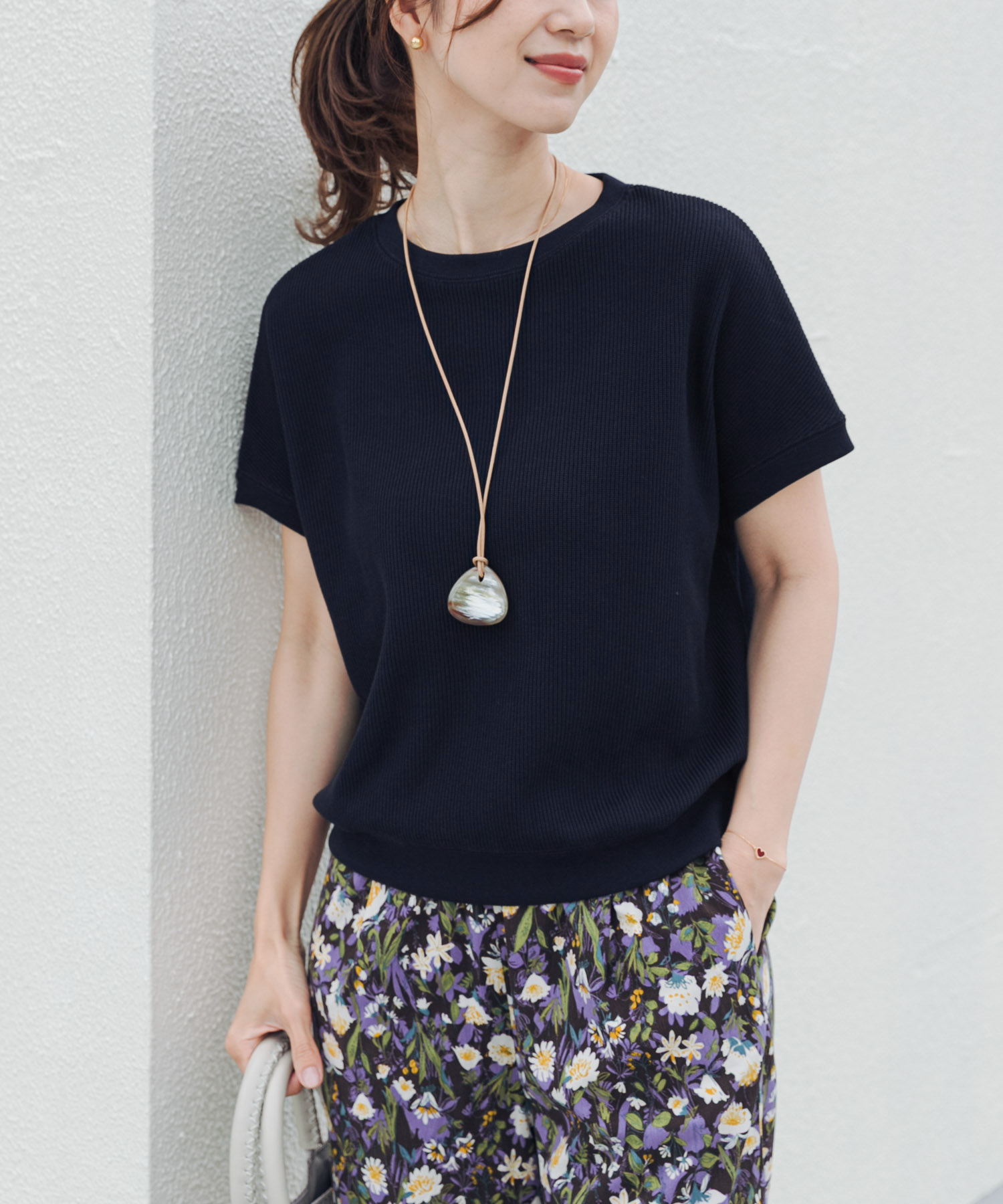 タックフライスフレンチTシャツ