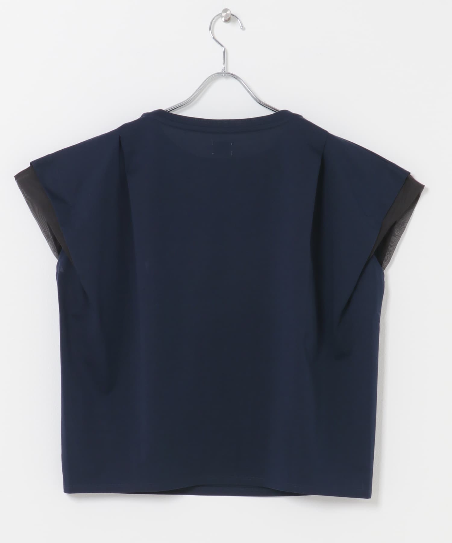 シルケットコットンシアードッキングプルオーバー NAVY Free