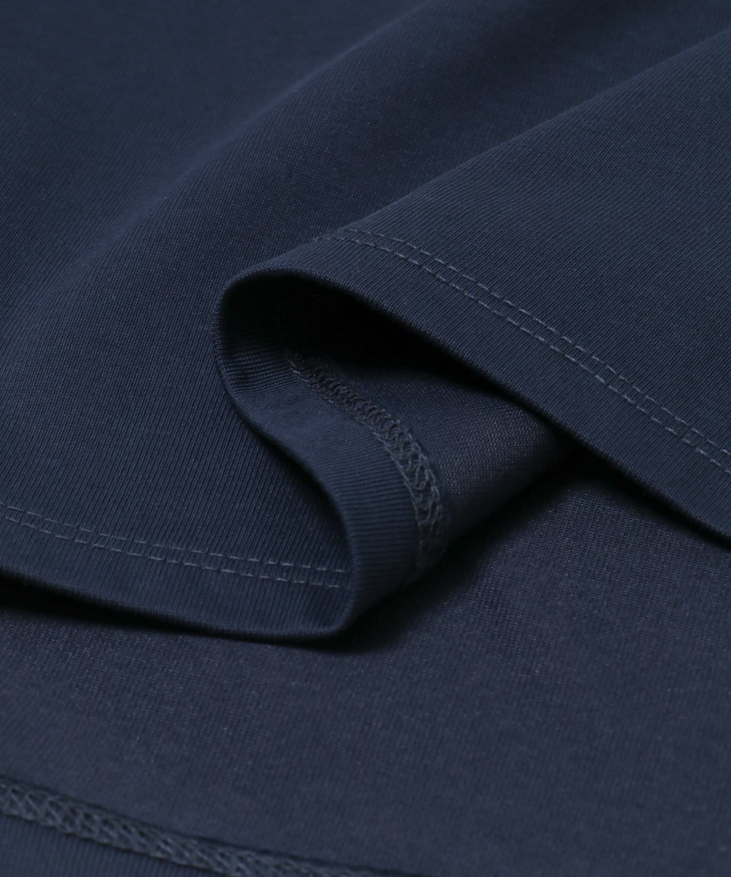 シルケットコットンシアードッキングプルオーバー NAVY Free
