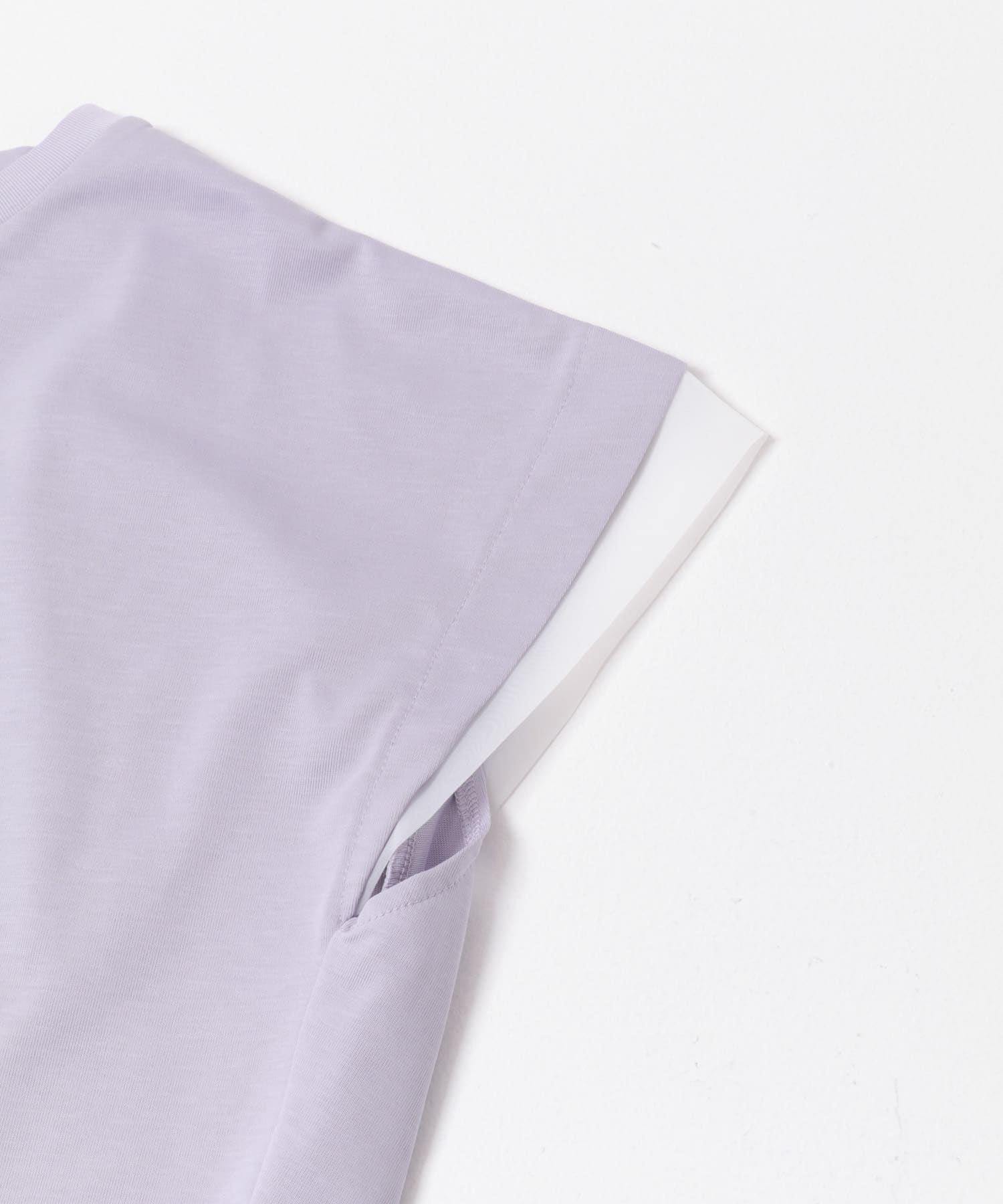 シルケットコットンシアードッキングプルオーバー LAVENDER Free