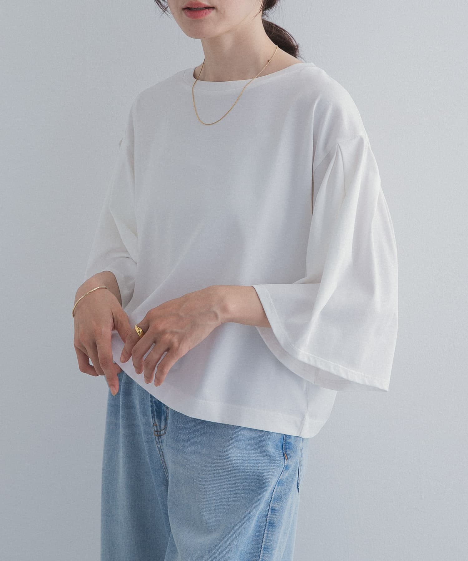 シルケットクロップドプルオーバー