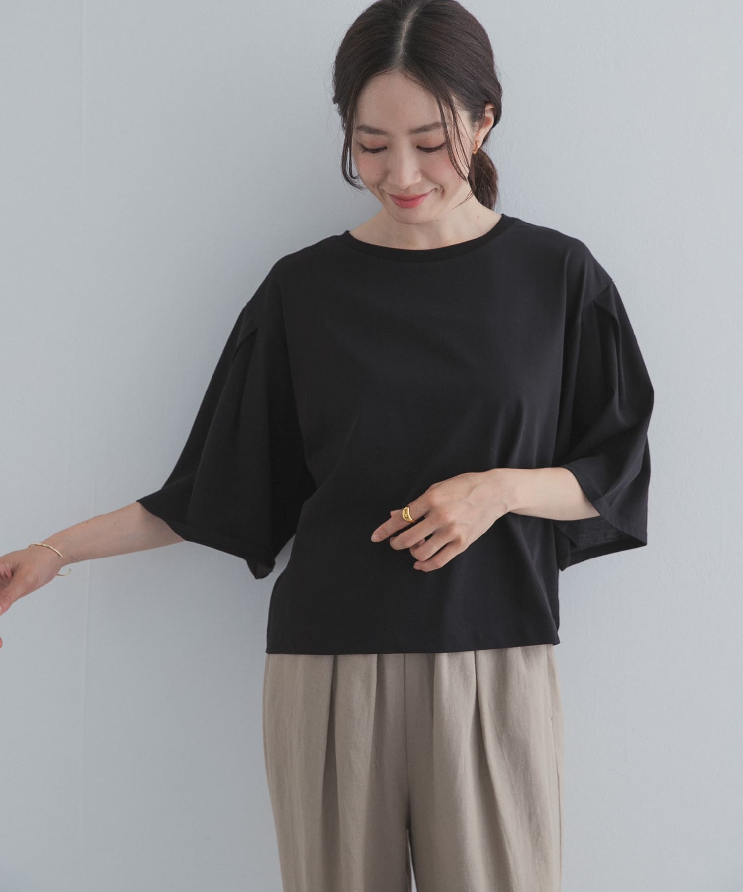 シルケットクロップドプルオーバー(Free OFF WHITE): トップス｜URBAN