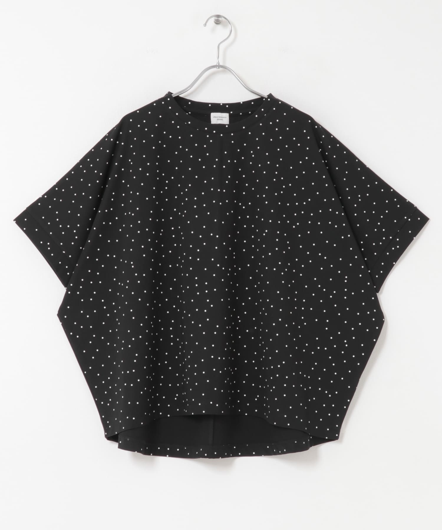 ドットシルケットプルオーバー BLK×OFF Free