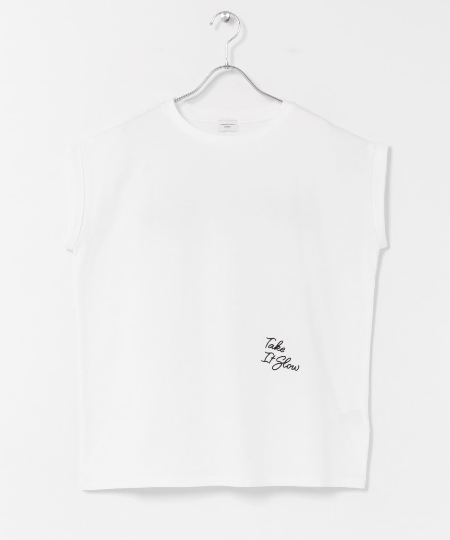 刺繍ロゴTシャツ OFF Free