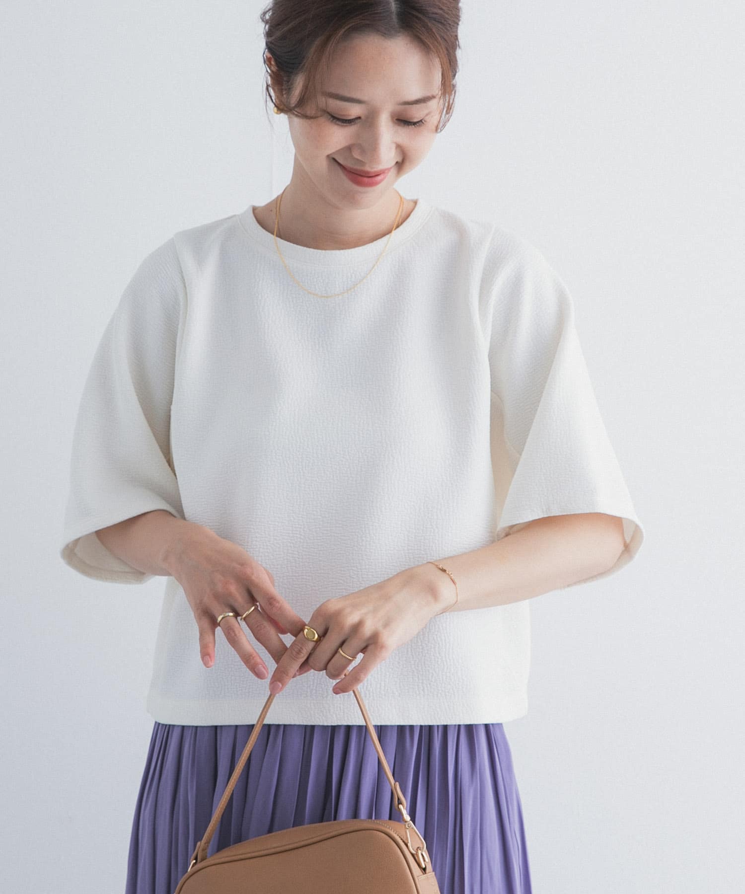 袖ボリュームクロップドプルオーバー