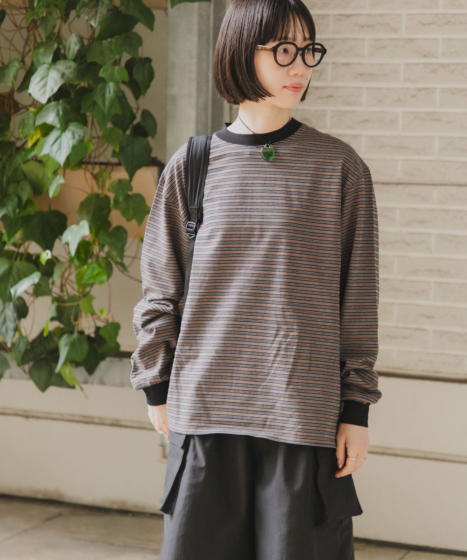 MARNI/ボーダーカットソー/マルチボーダーロングTシャツ 中古・古着