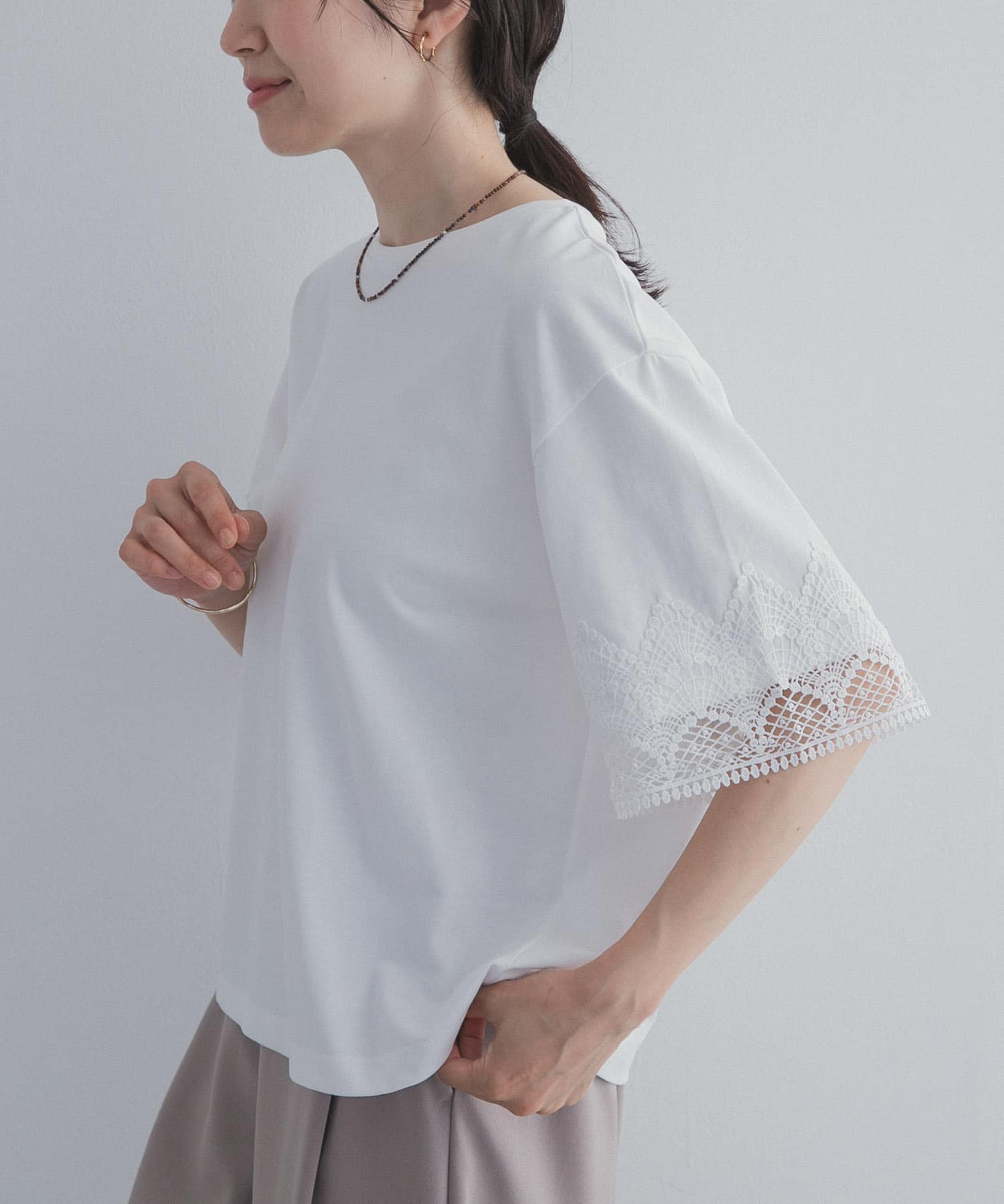レーススリーブTシャツ(Free NAVY): トップス｜URBAN RESEARCH公式