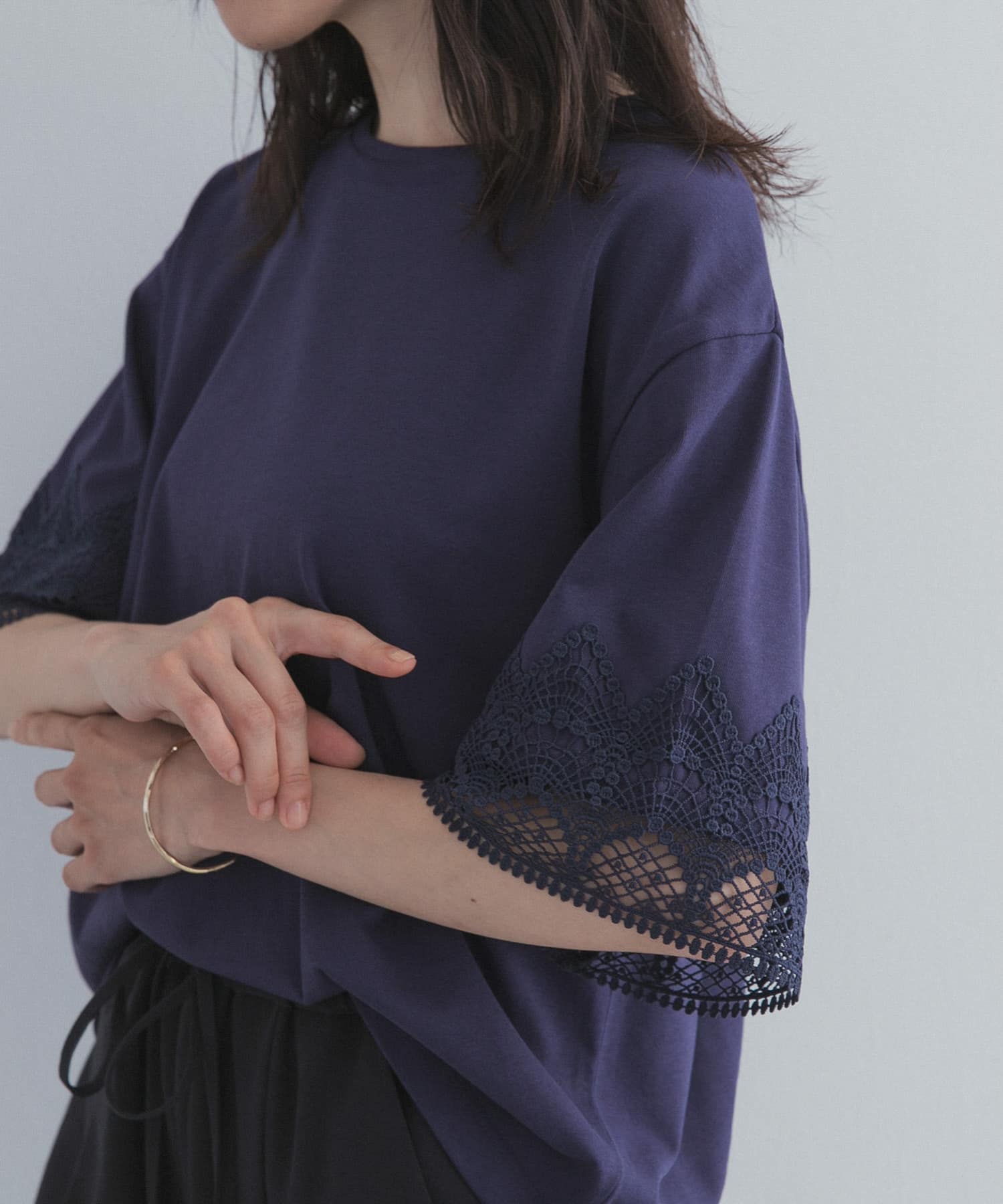 レーススリーブTシャツ(Free NAVY): トップス｜URBAN RESEARCH公式