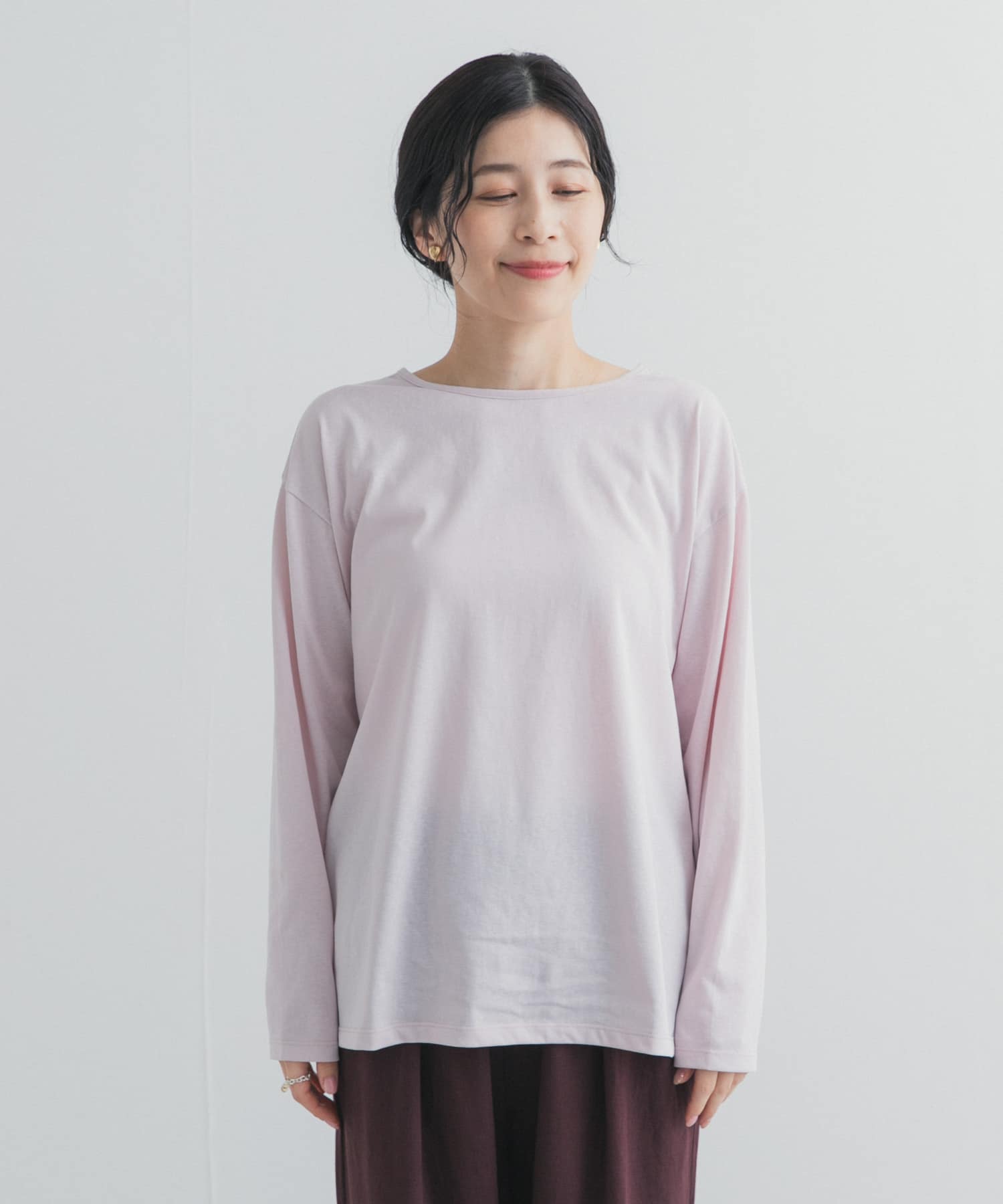バック刺繍ロングスリーブTシャツ(Free BORDER): トップス｜URBAN